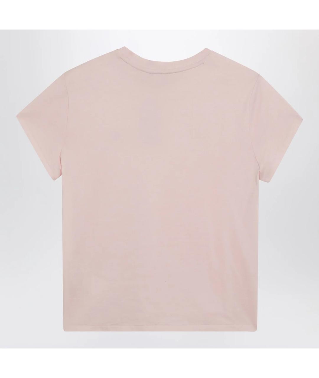 POLO RALPH LAUREN Розовая хлопковая футболка, фото 2