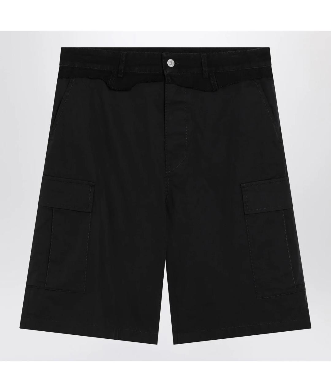 MM6 MAISON MARGIELA Черные хлопковые шорты, фото 3