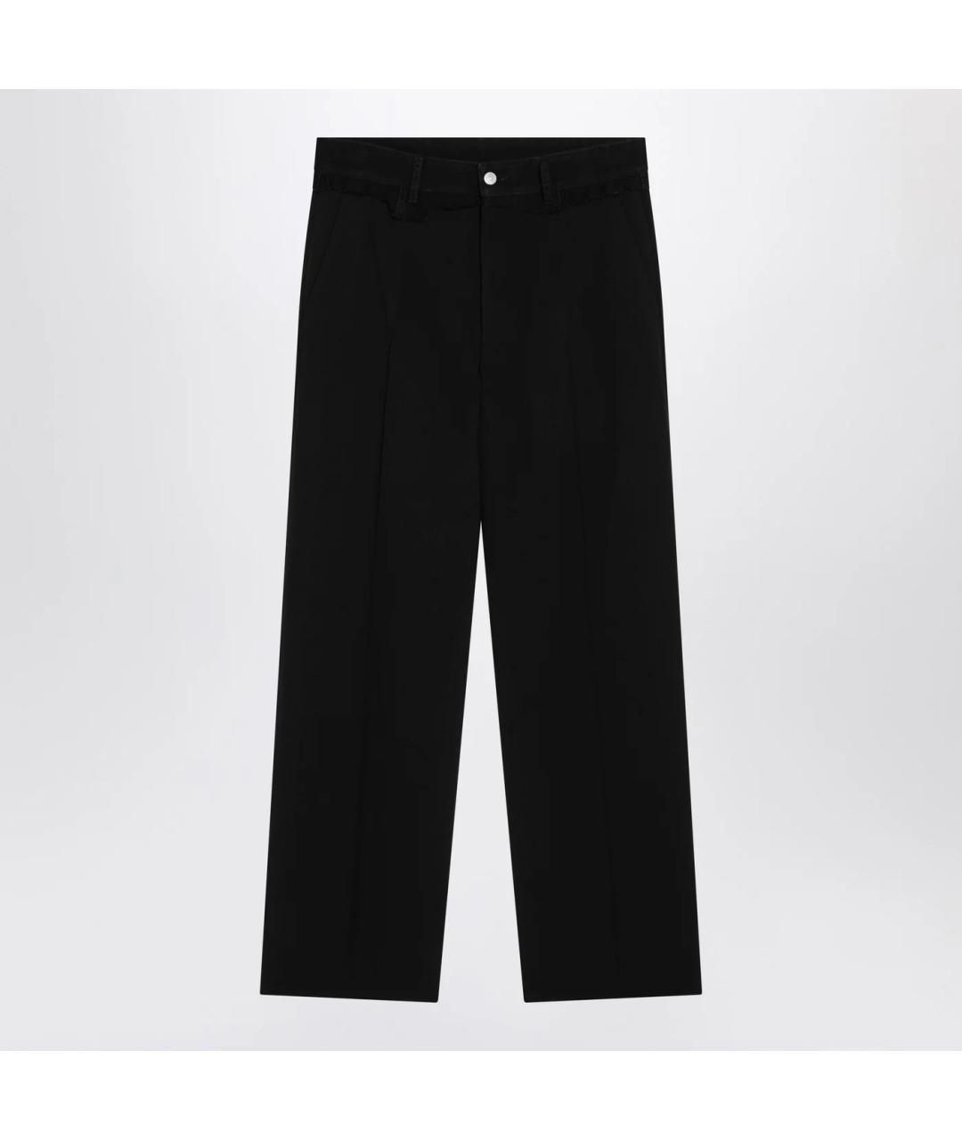 MM6 MAISON MARGIELA Черные полиэстеровые повседневные брюки, фото 3