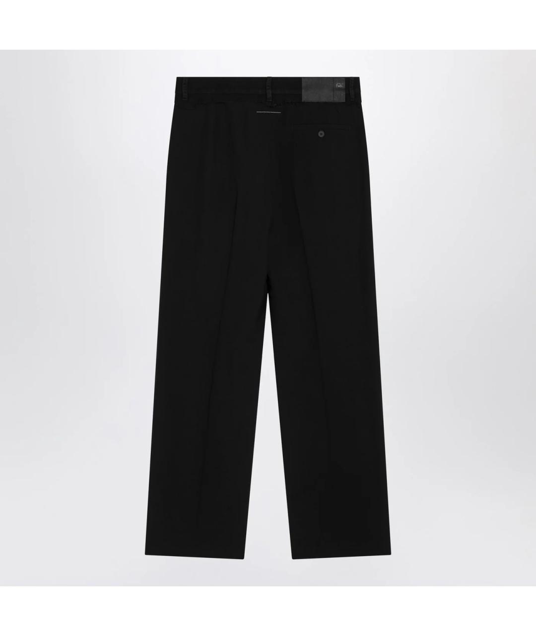 MM6 MAISON MARGIELA Черные полиэстеровые повседневные брюки, фото 2