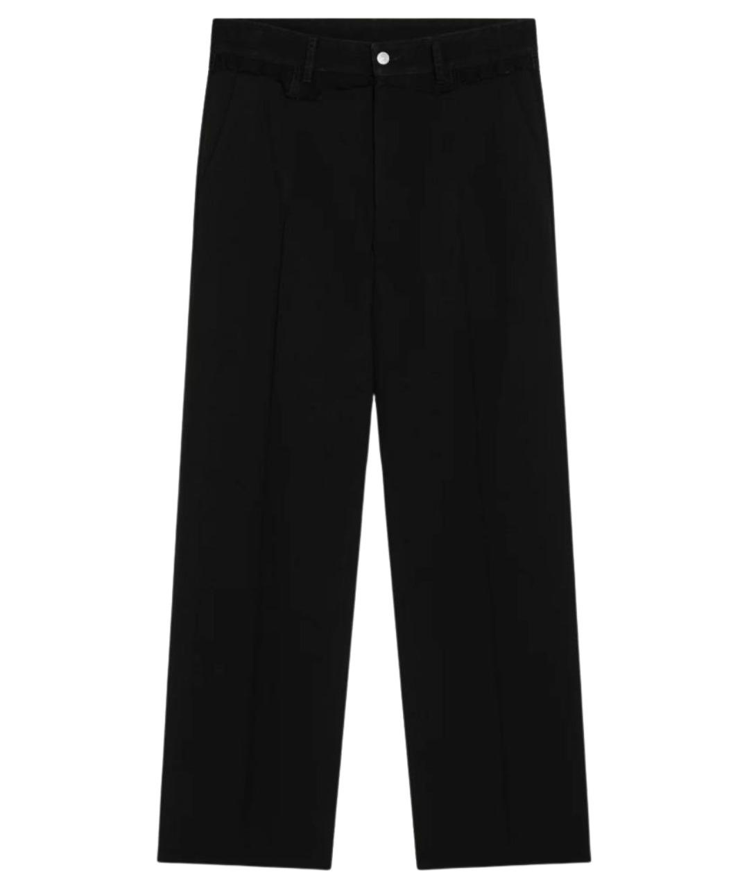 MM6 MAISON MARGIELA Черные полиэстеровые повседневные брюки, фото 1