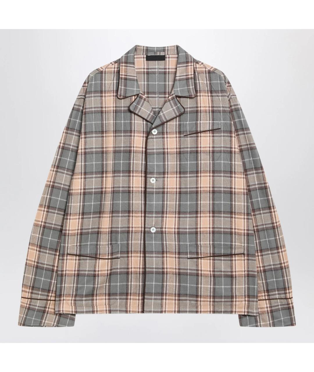 PRADA Мульти хлопковая кэжуал рубашка, фото 3