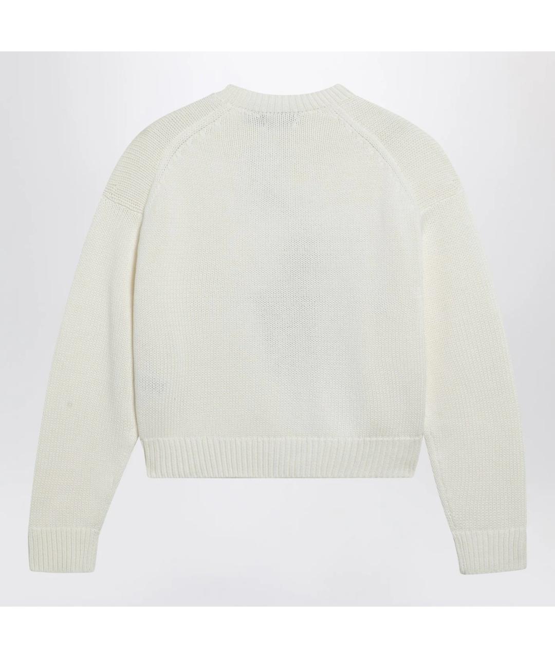 POLO RALPH LAUREN Белый хлопковый джемпер / свитер, фото 2