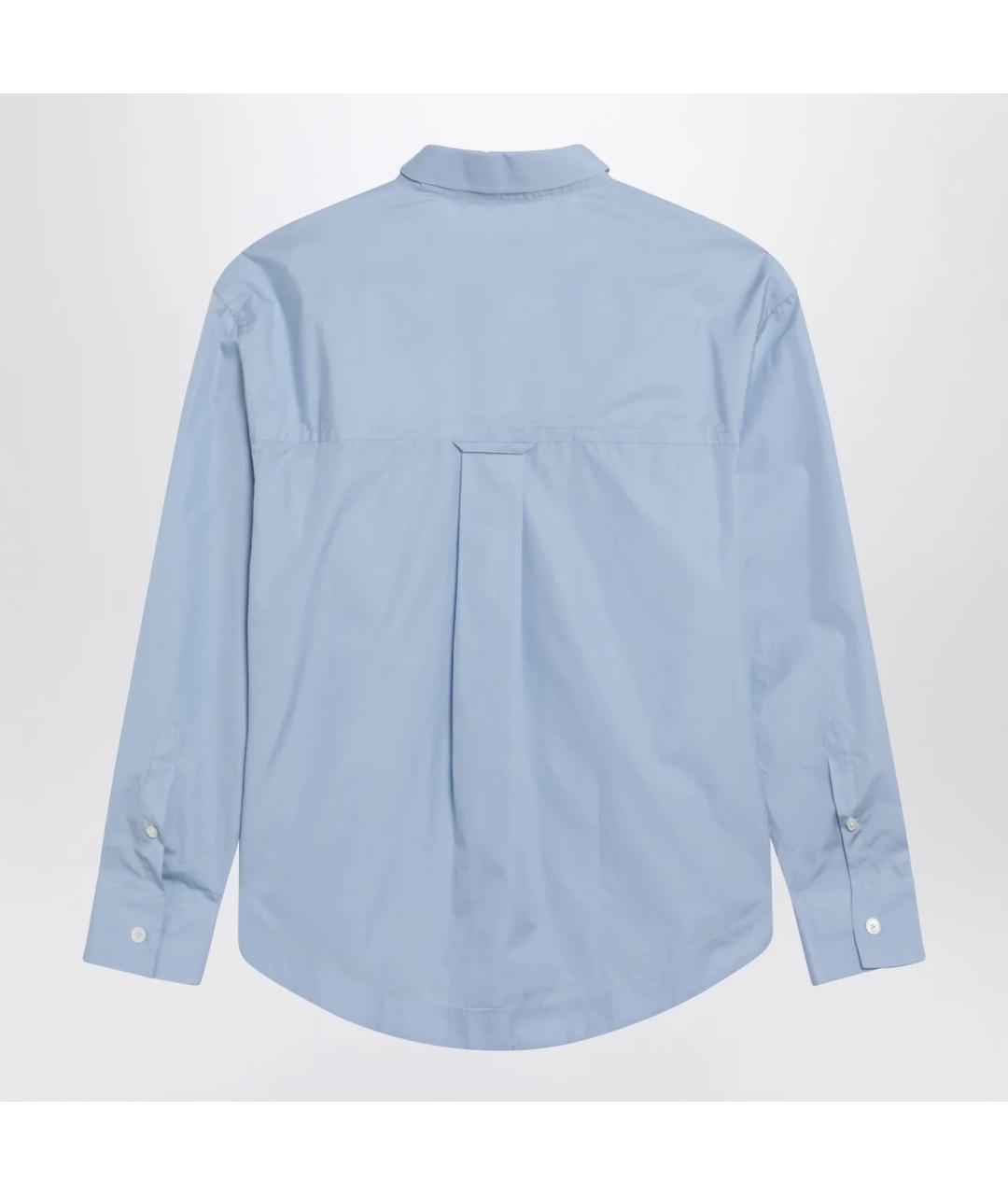 Ami Paris Голубая хлопковая классическая рубашка, фото 2