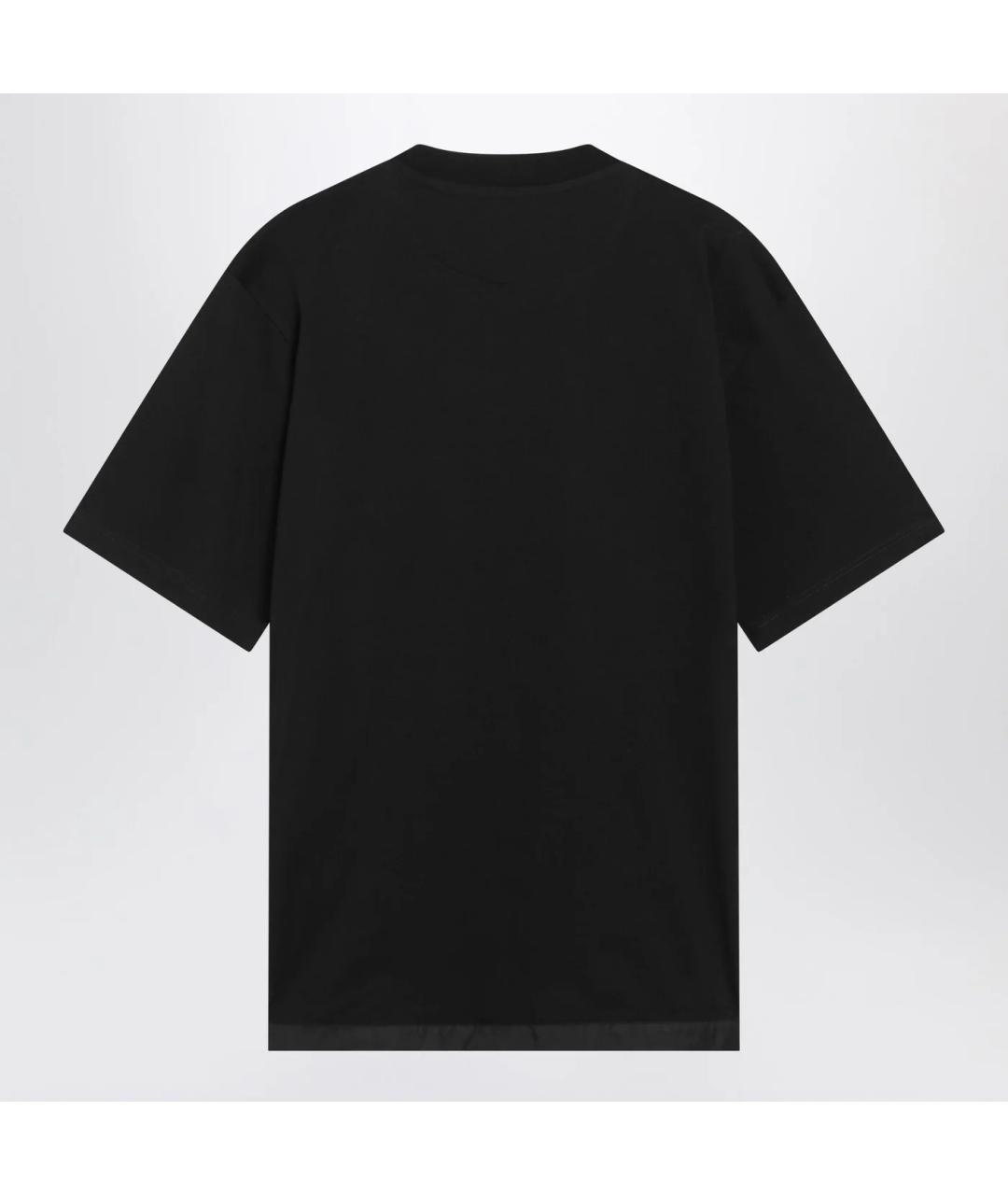 PRADA Черная хлопковая футболка, фото 2