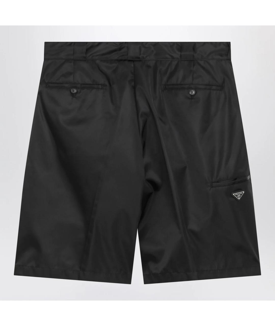 PRADA Черные полиамидовые шорты, фото 2