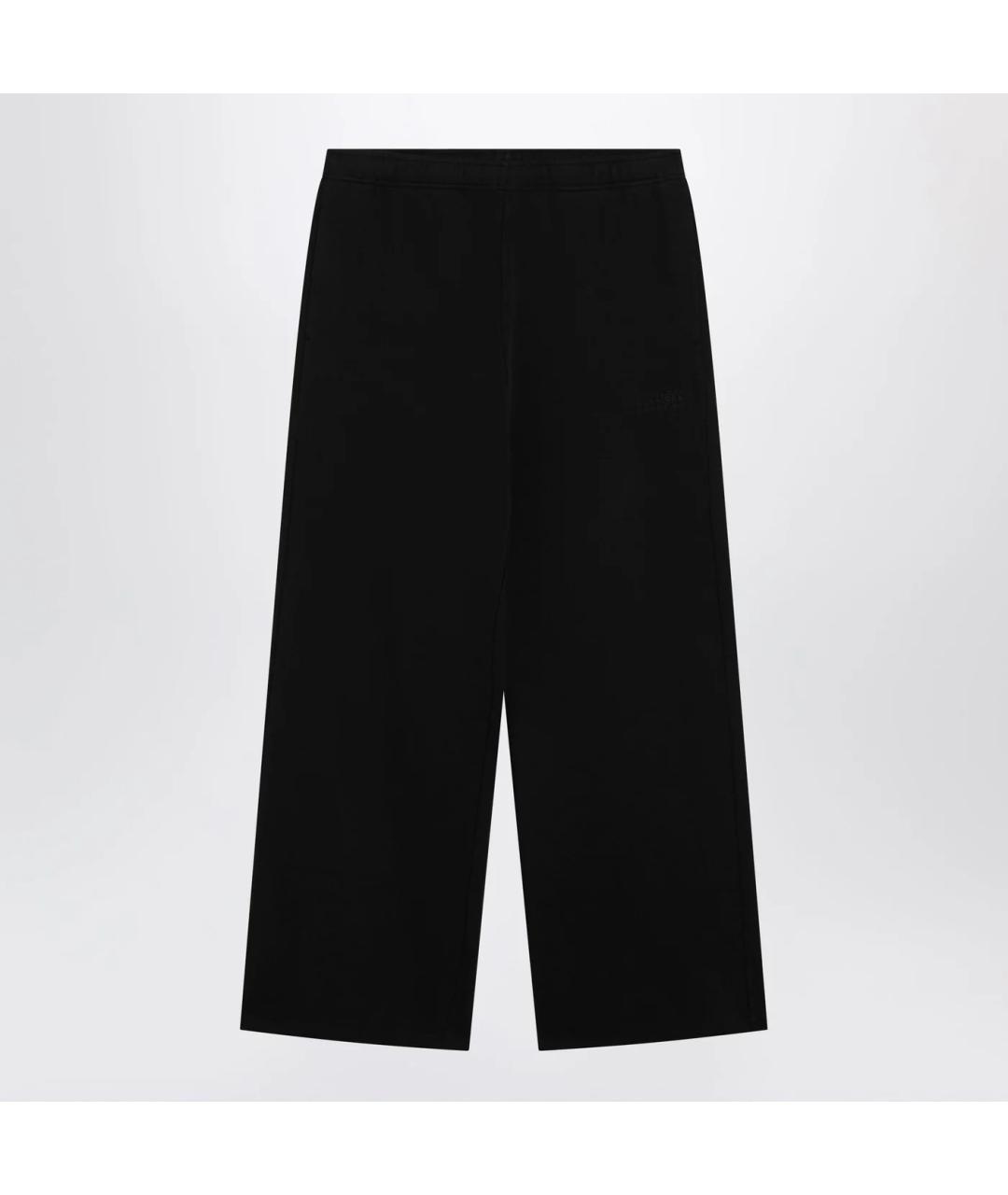 MM6 MAISON MARGIELA Черные хлопковые повседневные брюки, фото 3