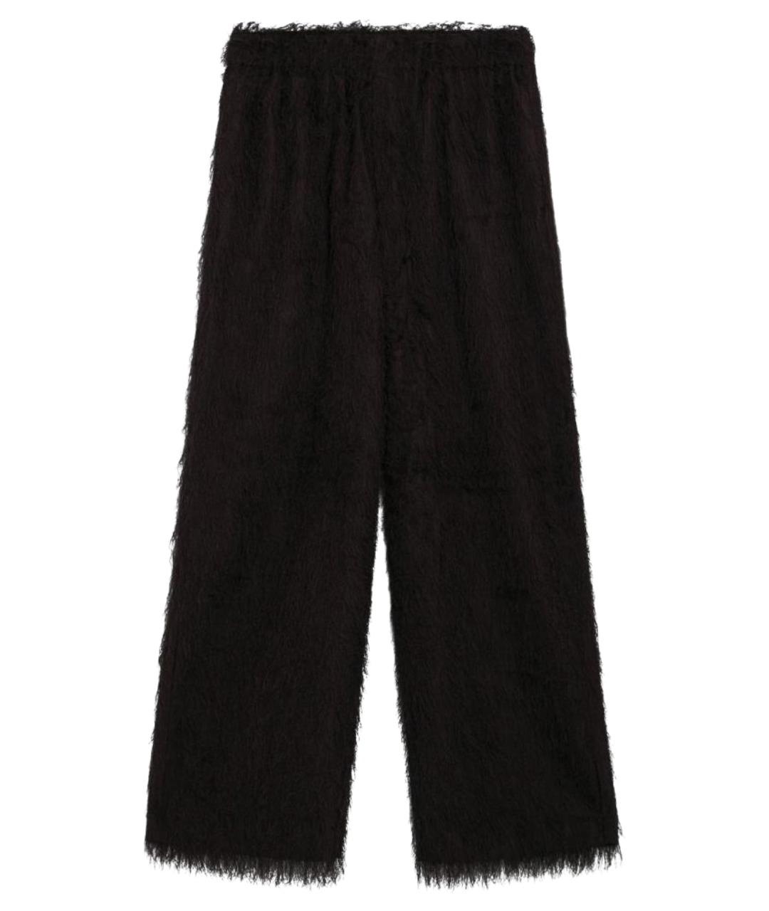 THE FRANKIE SHOP Коричневые полиэстеровые прямые брюки, фото 1