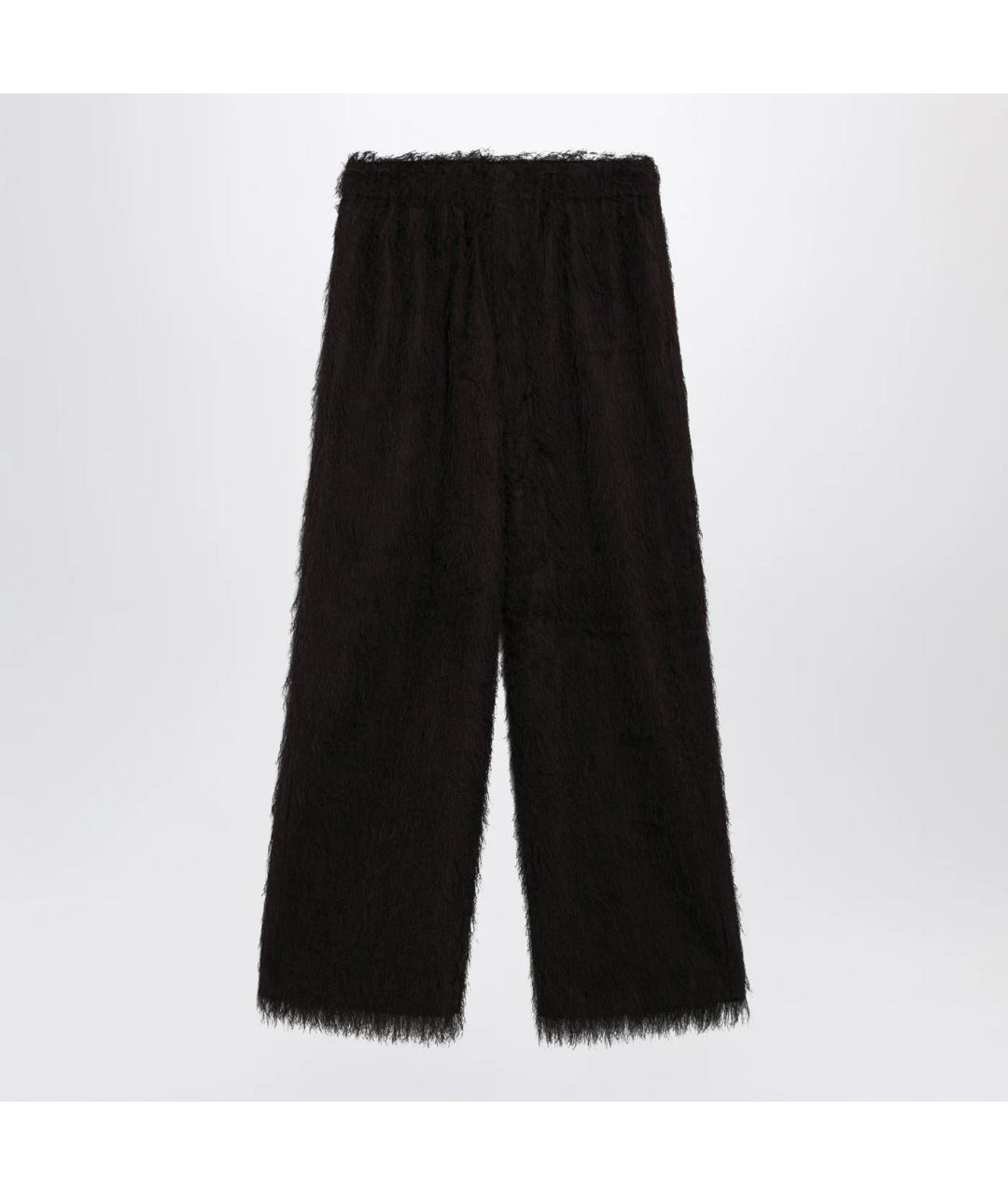 THE FRANKIE SHOP Коричневые полиэстеровые прямые брюки, фото 3