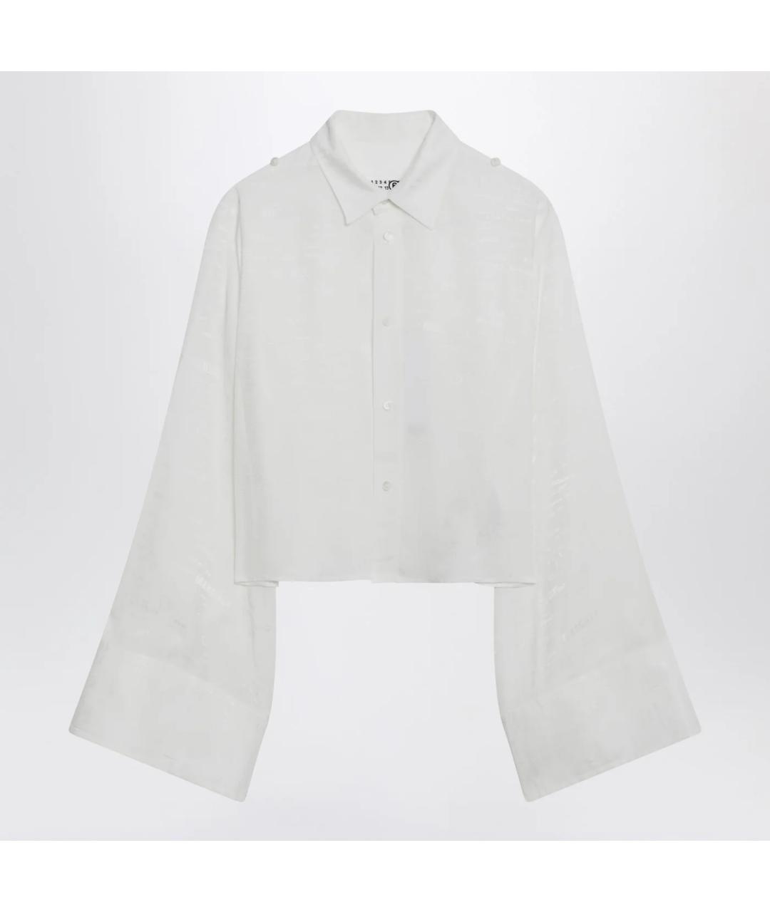 MM6 MAISON MARGIELA Белая вискозная рубашка, фото 3