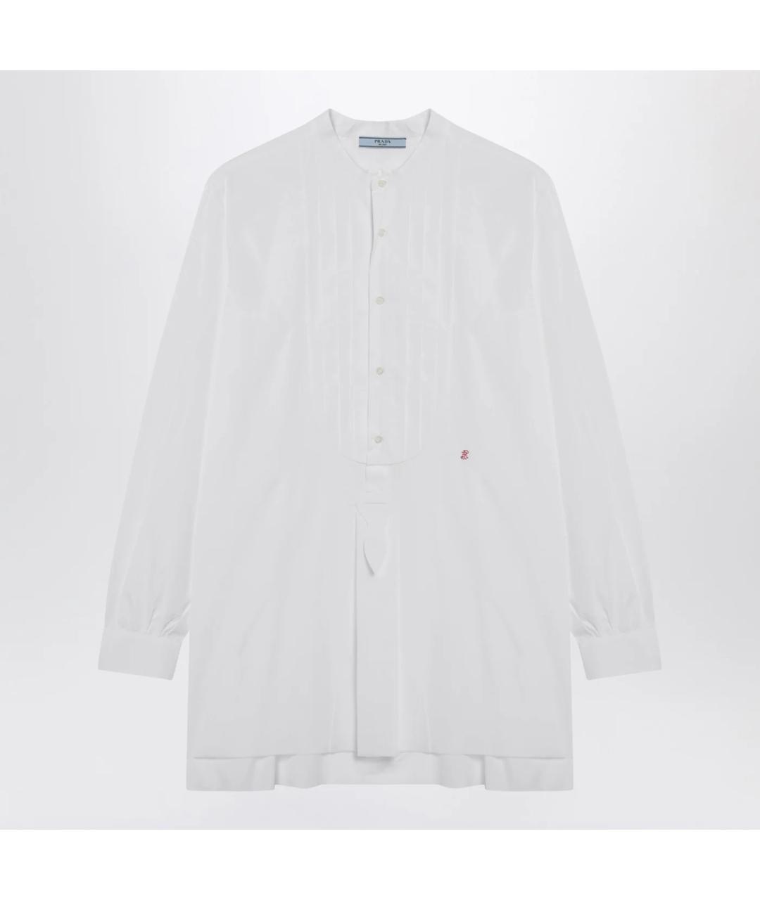 PRADA Белая хлопковая рубашка, фото 3