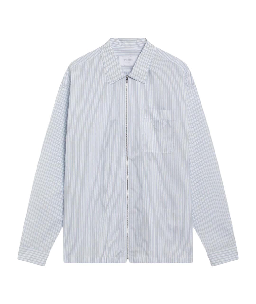 PRADA Голубая кэжуал рубашка, фото 1