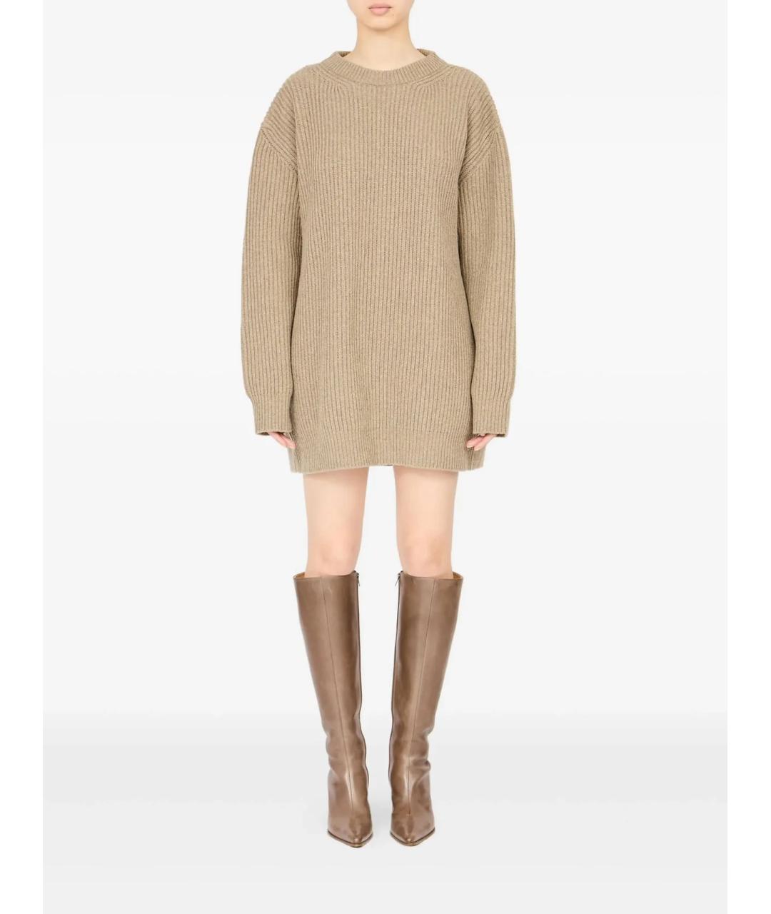 MM6 MAISON MARGIELA Бежевый шерстяной джемпер / свитер, фото 2