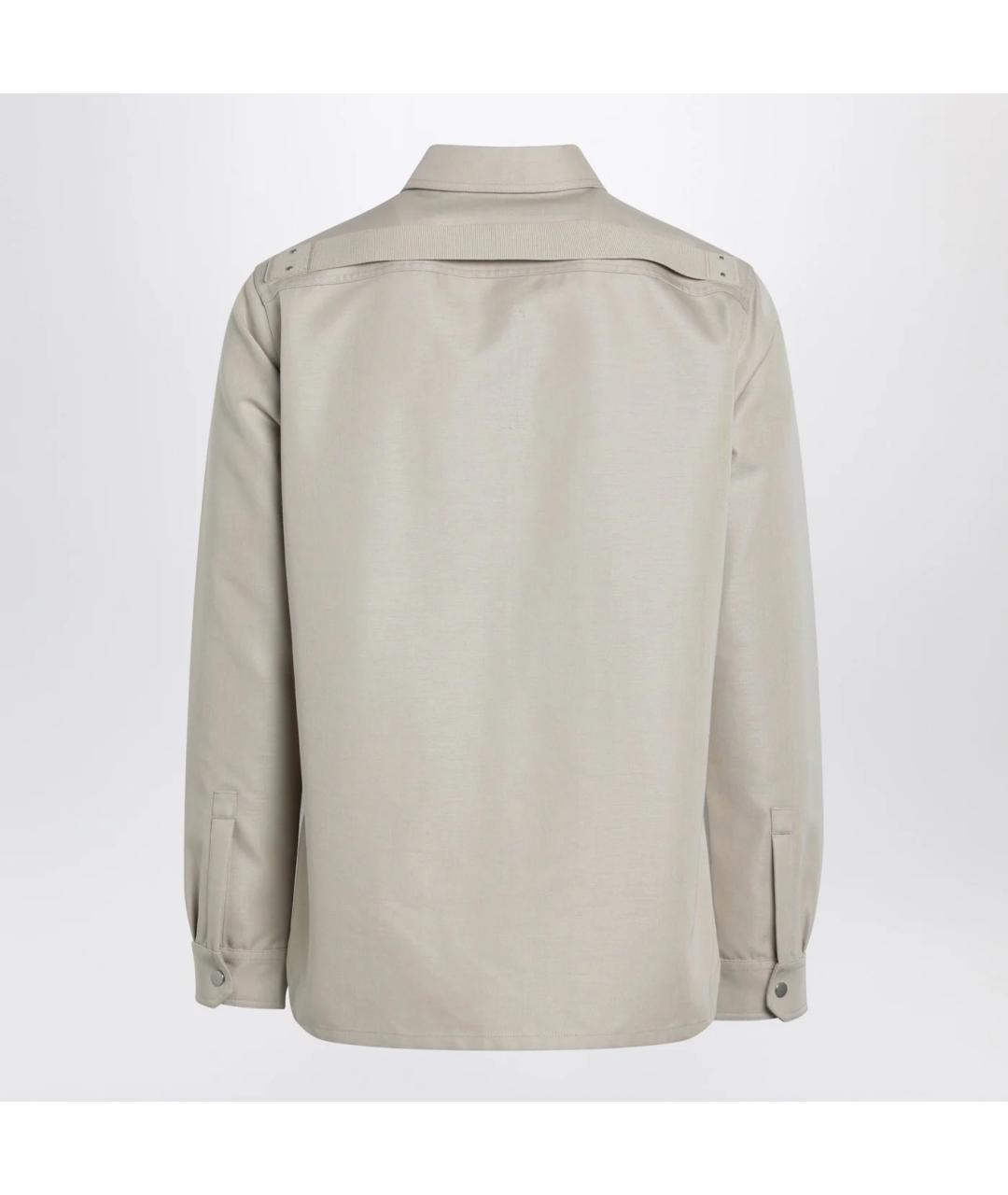 RICK OWENS Бежевая хлопковая кэжуал рубашка, фото 2