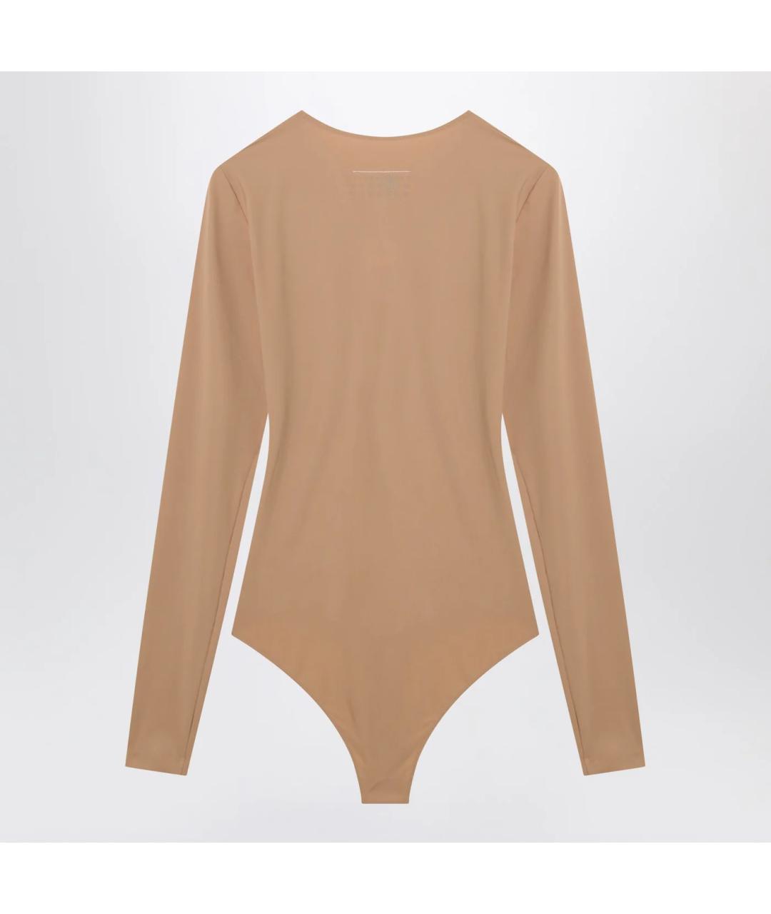 MM6 MAISON MARGIELA Бежевое полиамидовое боди, фото 2