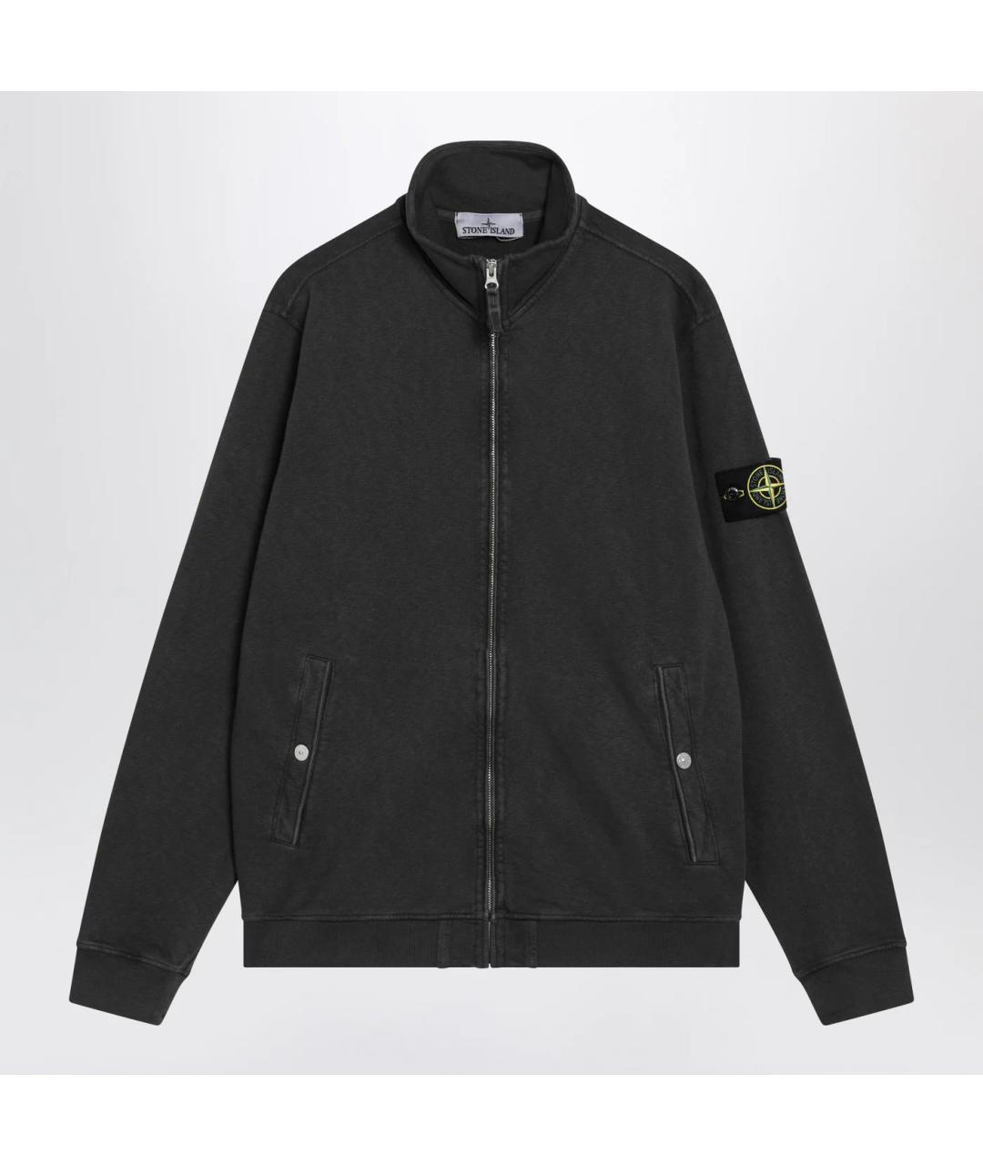 STONE ISLAND Серая хлопковая куртка, фото 3