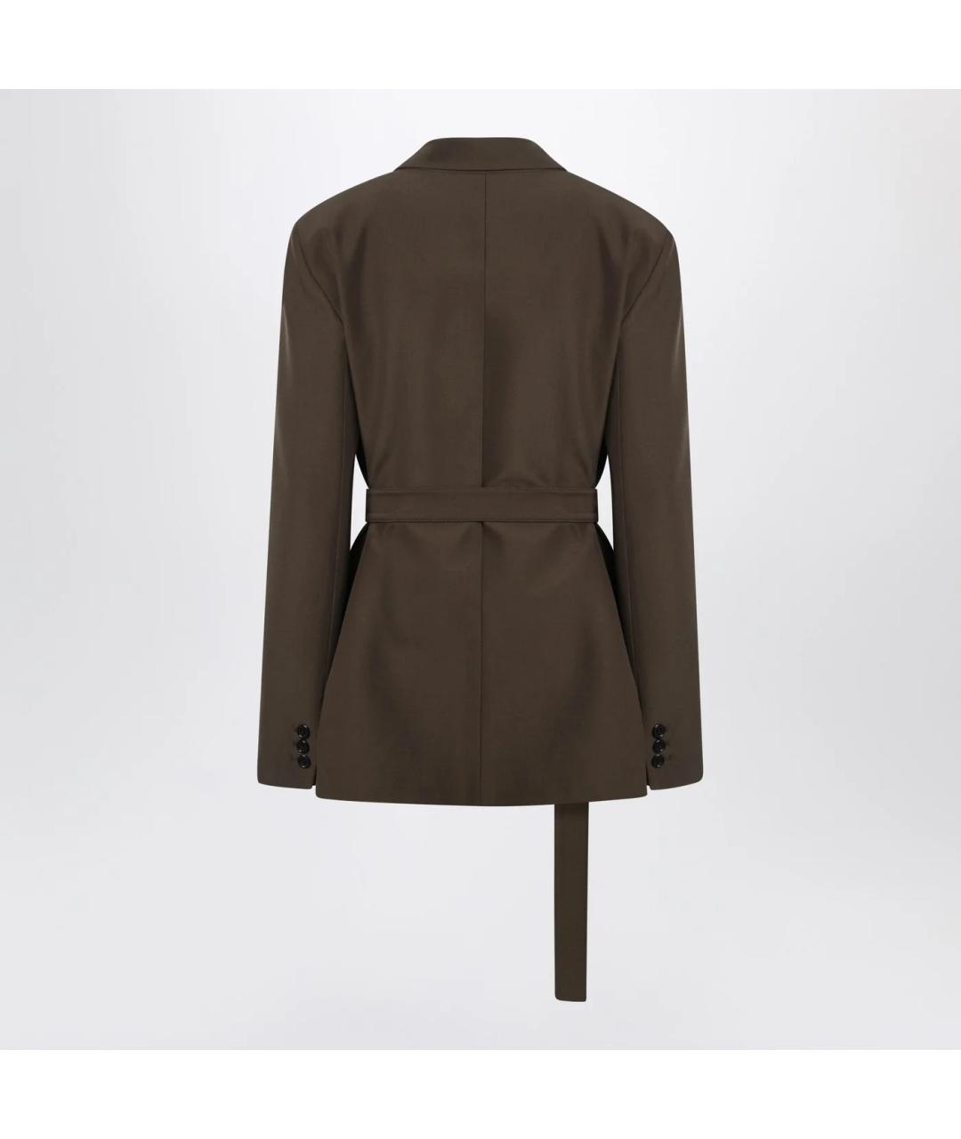 LOEWE Зеленый шерстяной жакет/пиджак, фото 2