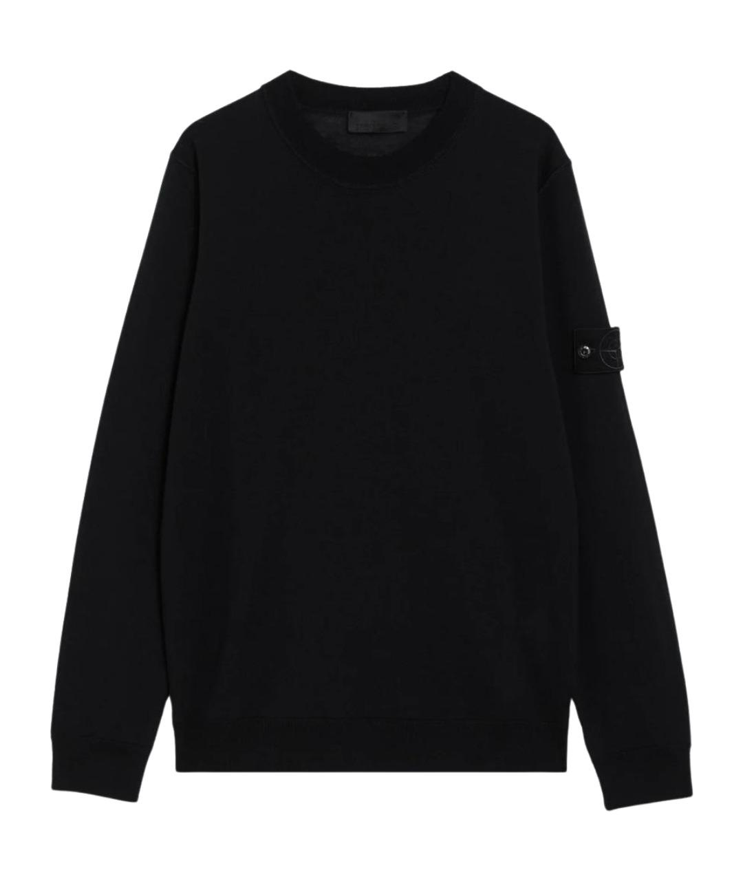 STONE ISLAND Темно-синий шерстяной джемпер / свитер, фото 1