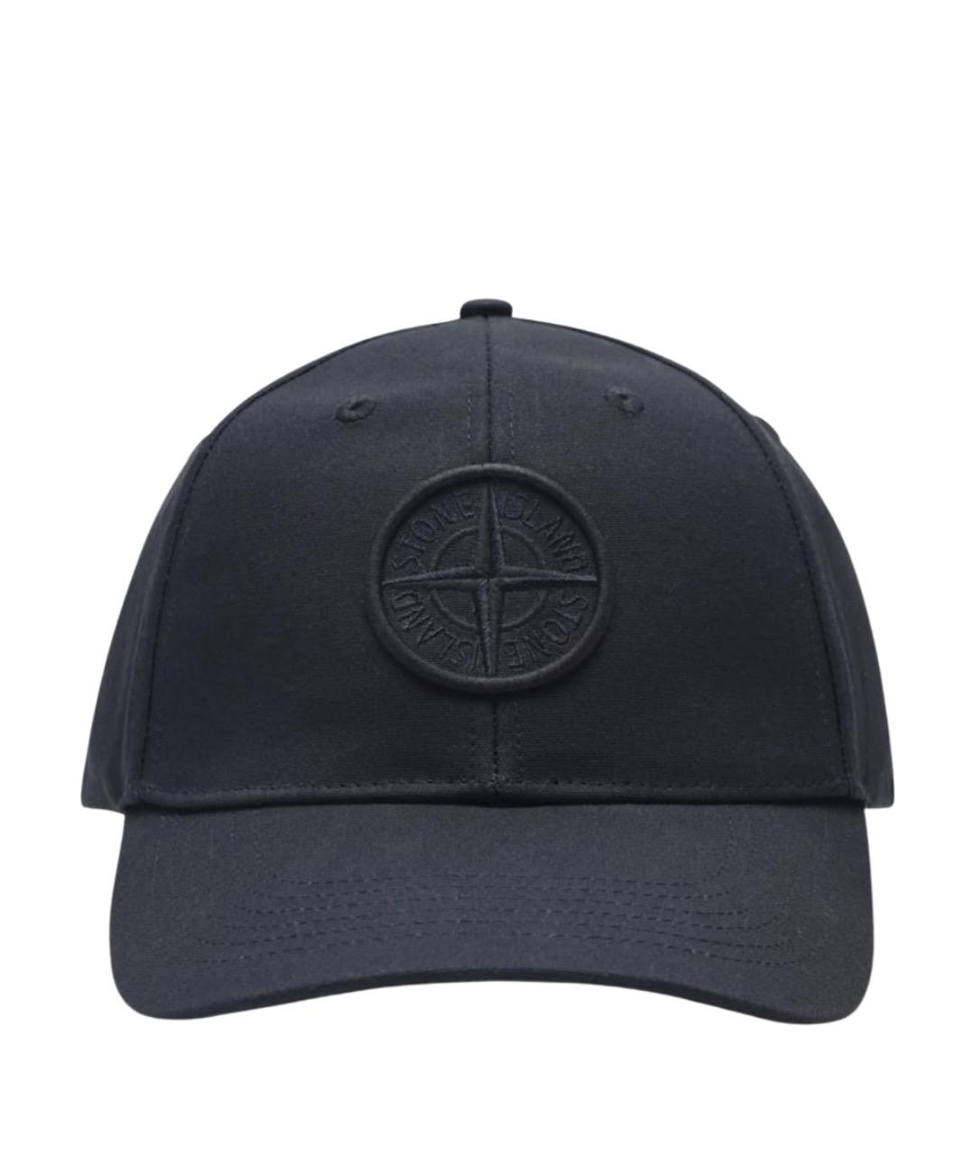 STONE ISLAND Синяя хлопковая кепка/бейсболка, фото 1