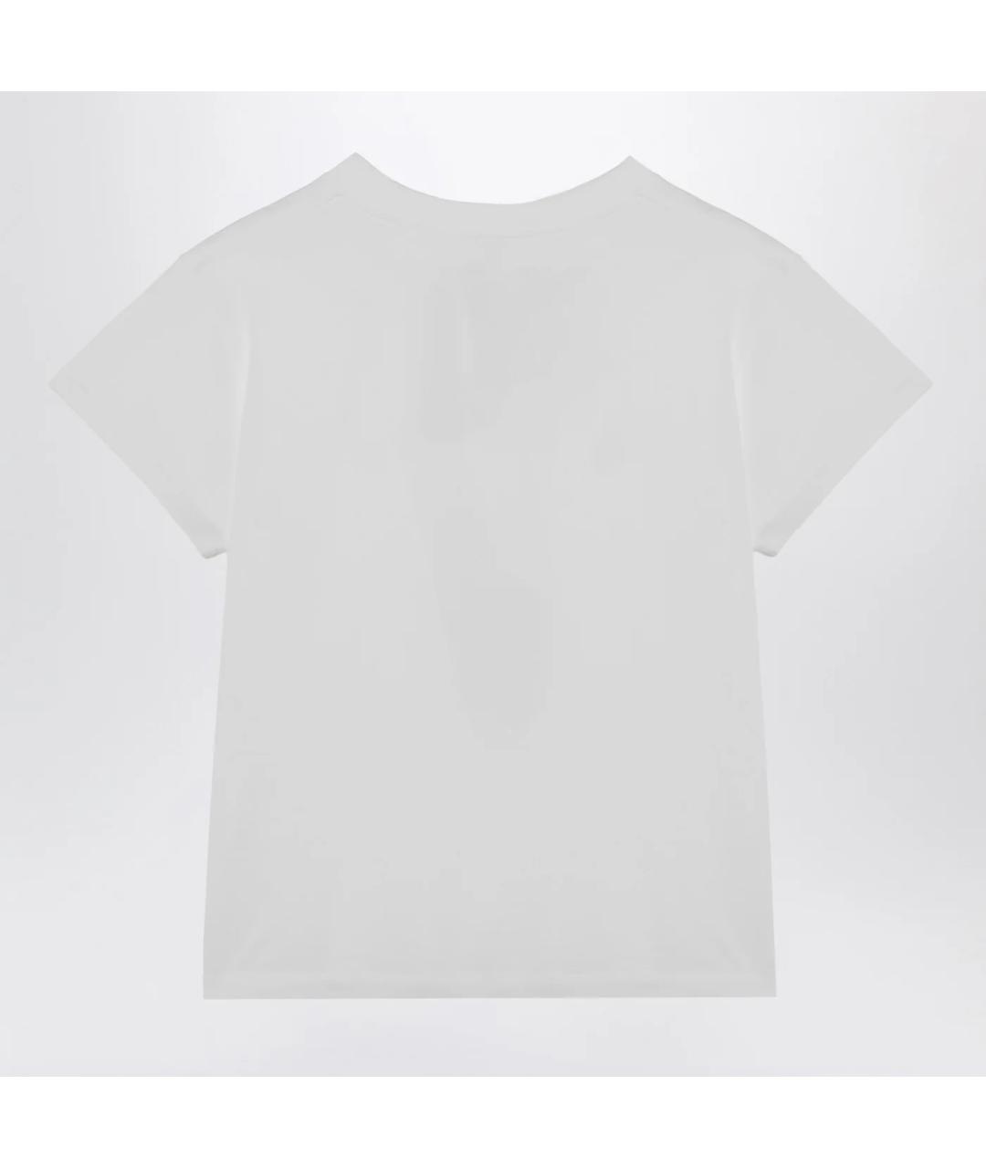 MM6 MAISON MARGIELA Белая хлопковая футболка, фото 2