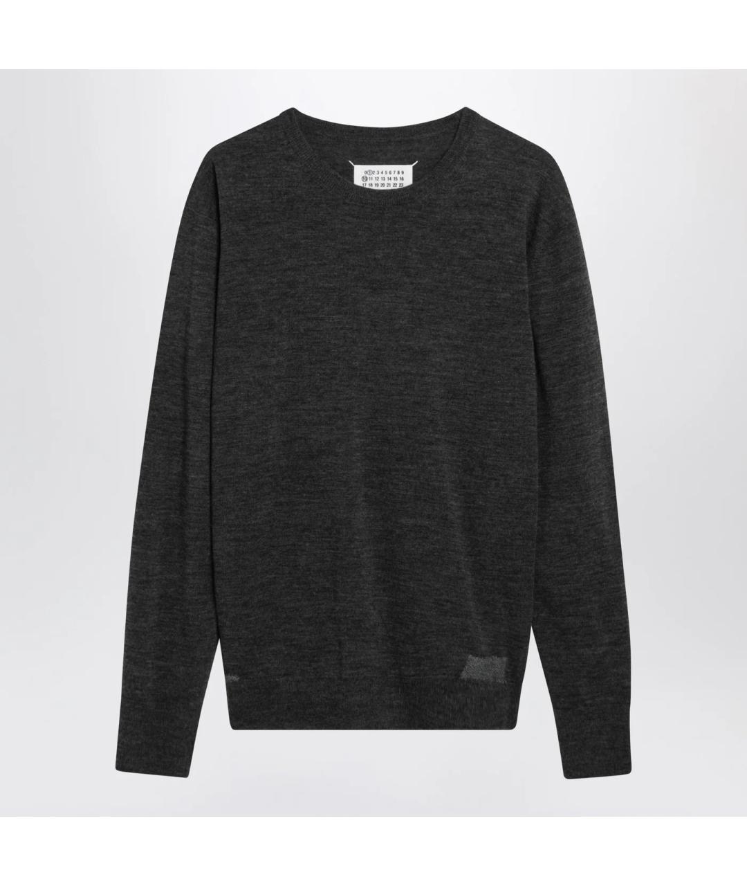 MAISON MARGIELA Антрацитовый шерстяной джемпер / свитер, фото 3