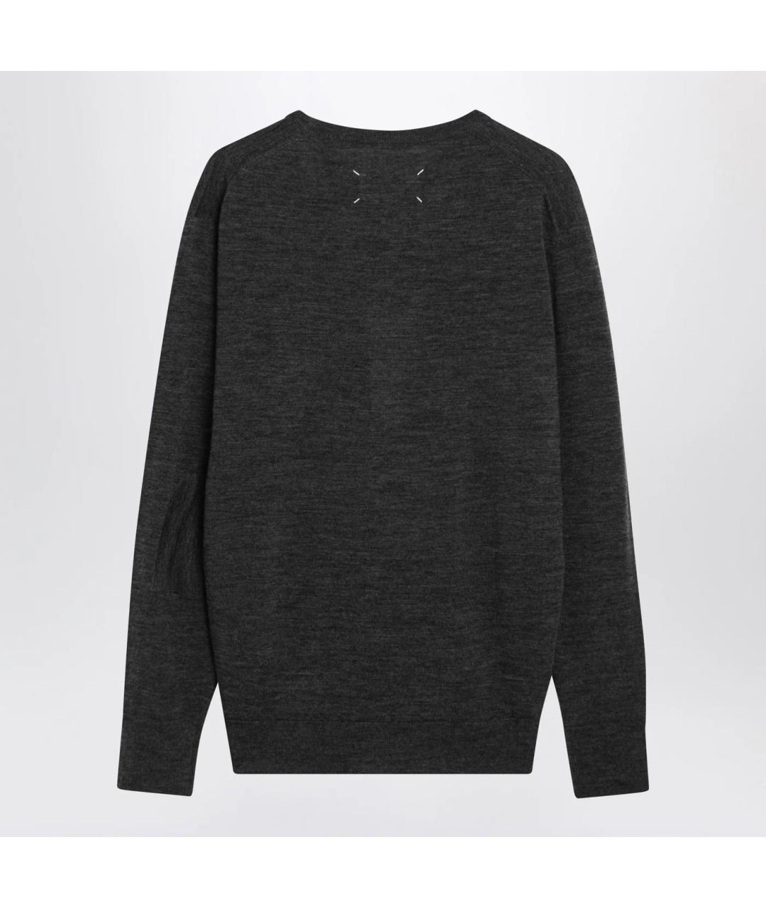 MAISON MARGIELA Антрацитовый шерстяной джемпер / свитер, фото 2