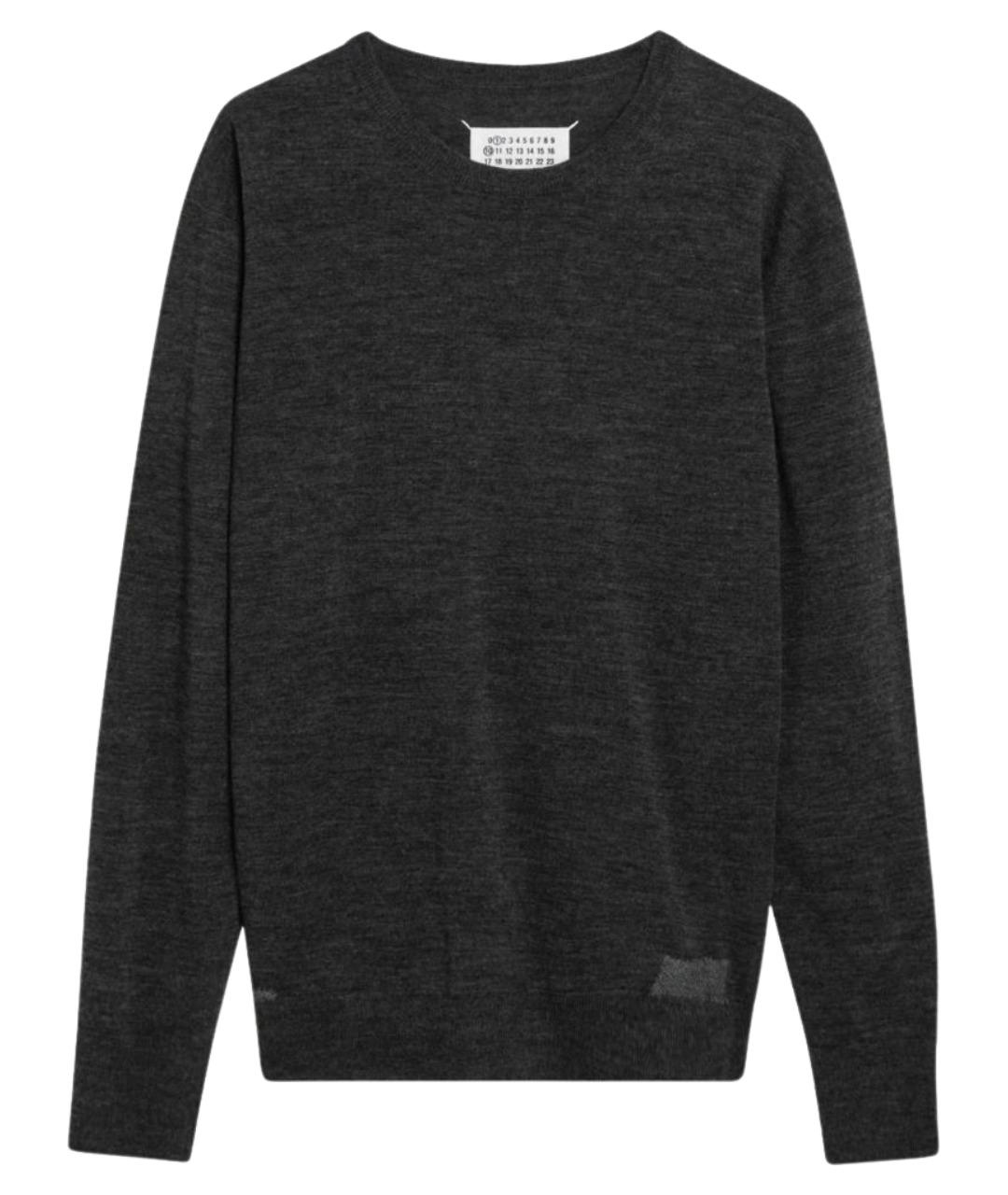 MAISON MARGIELA Антрацитовый шерстяной джемпер / свитер, фото 1
