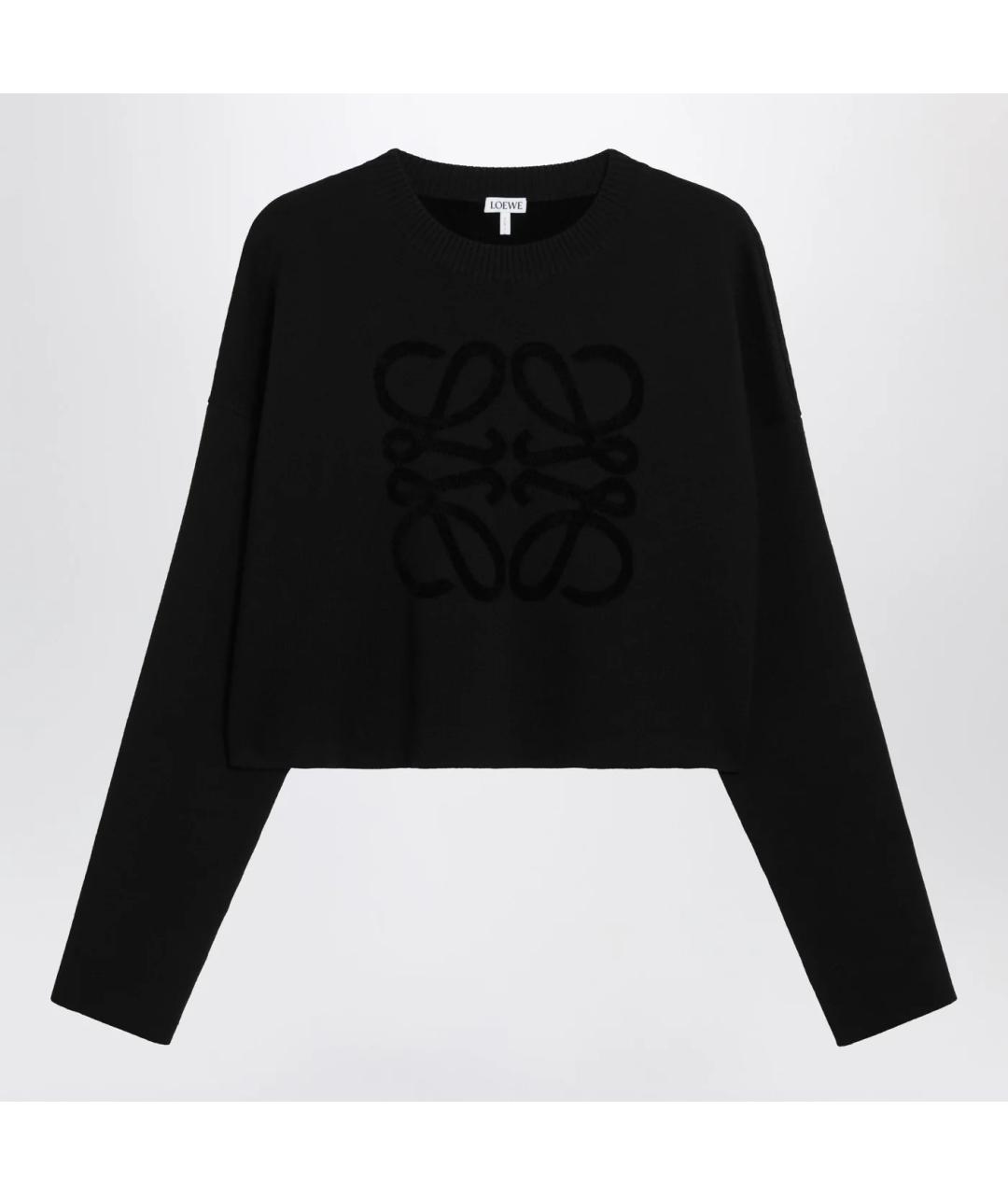 LOEWE Черный шерстяной джемпер / свитер, фото 3