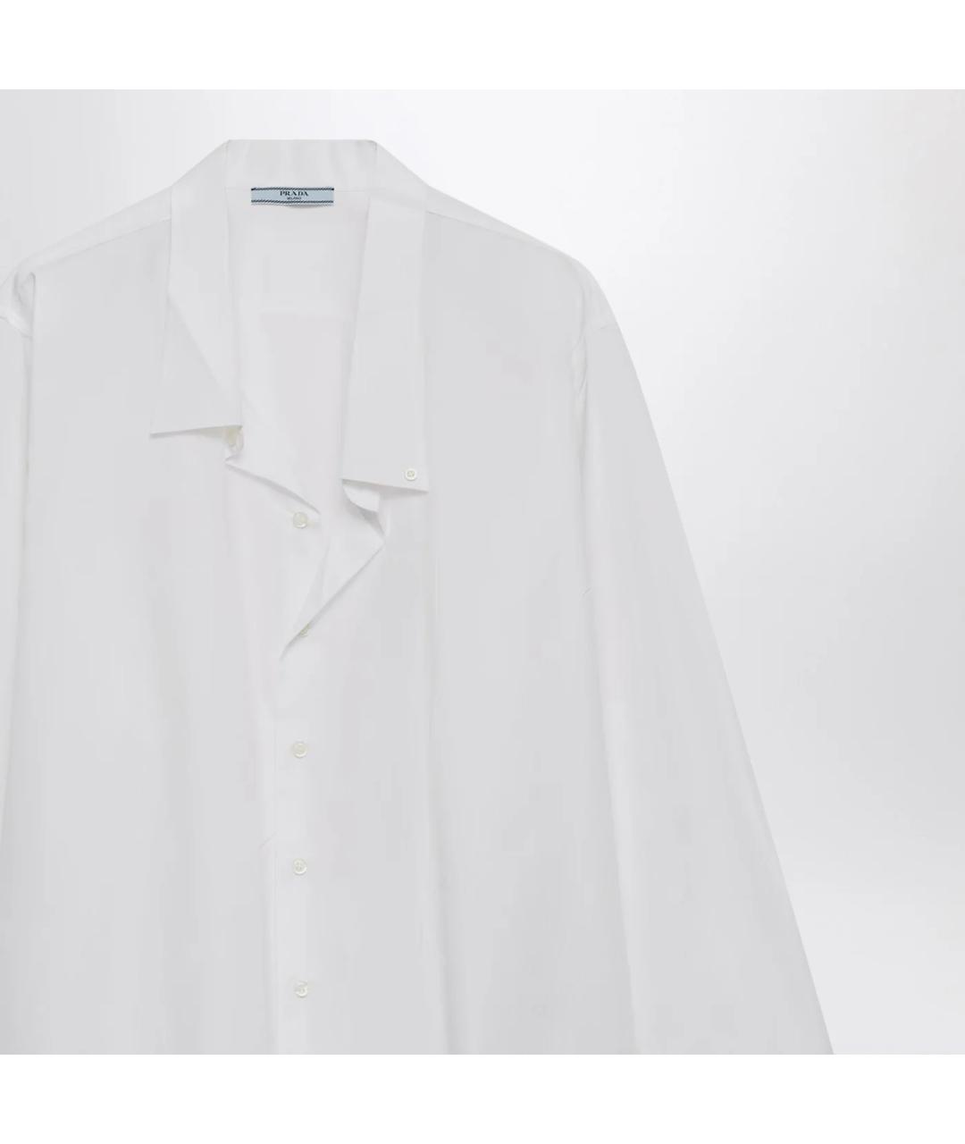 PRADA Белая хлопковая рубашка, фото 2