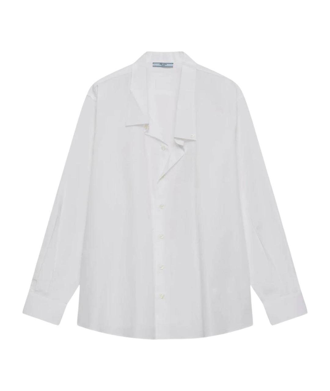 PRADA Белая хлопковая рубашка, фото 1