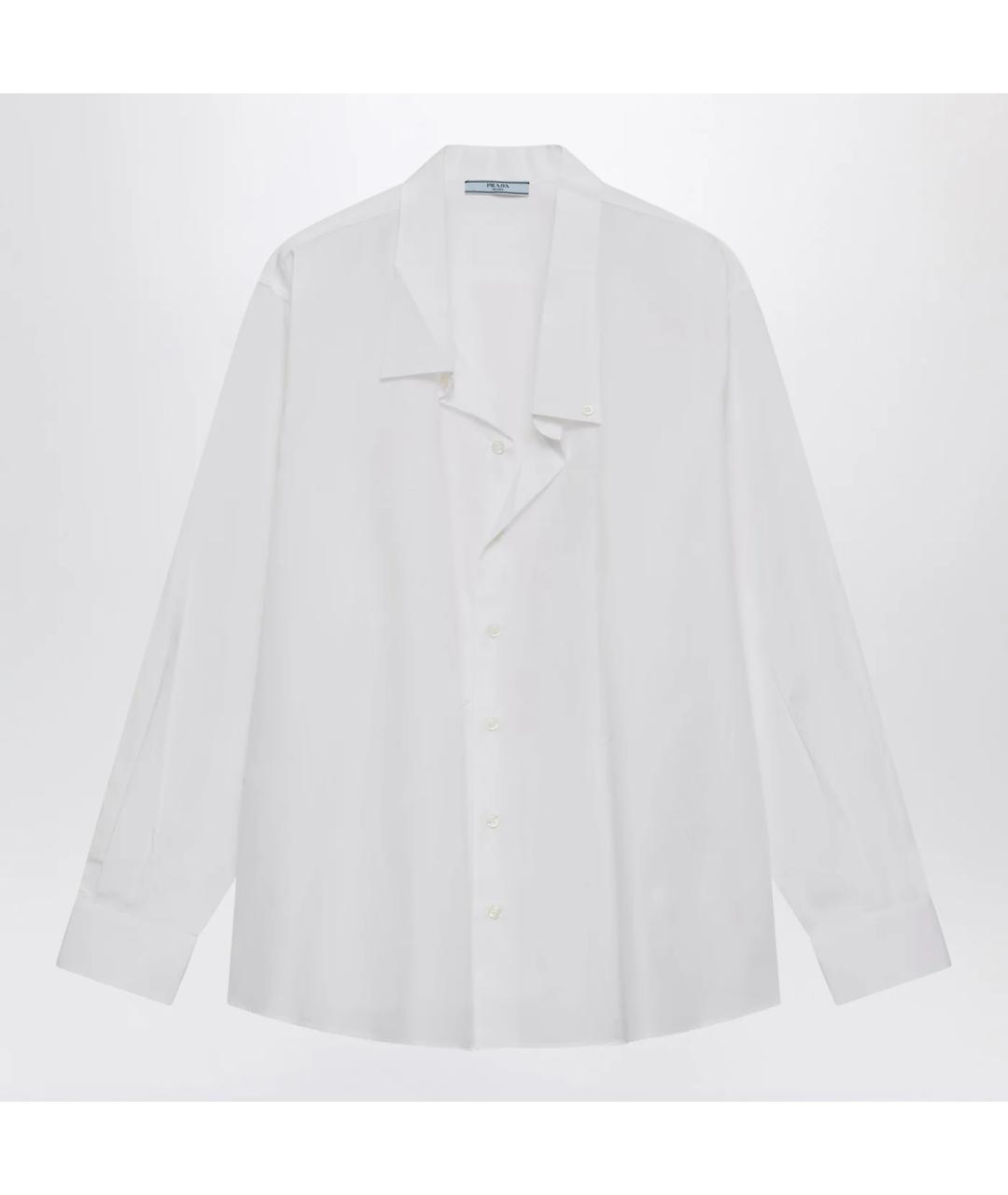 PRADA Белая хлопковая рубашка, фото 3