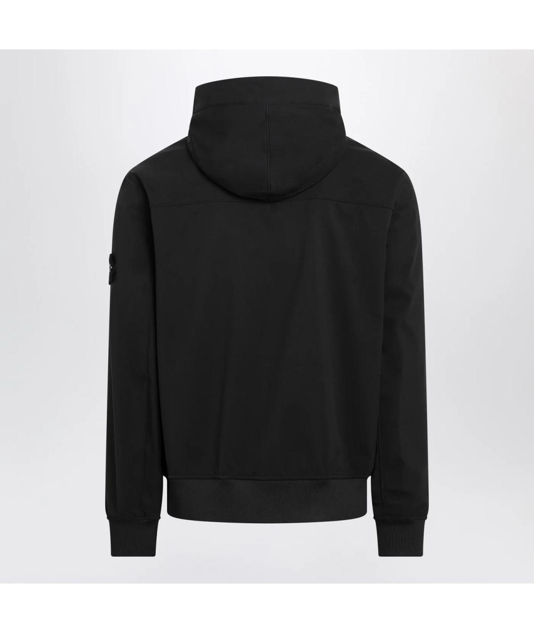 STONE ISLAND Черная полиэстеровая куртка, фото 2