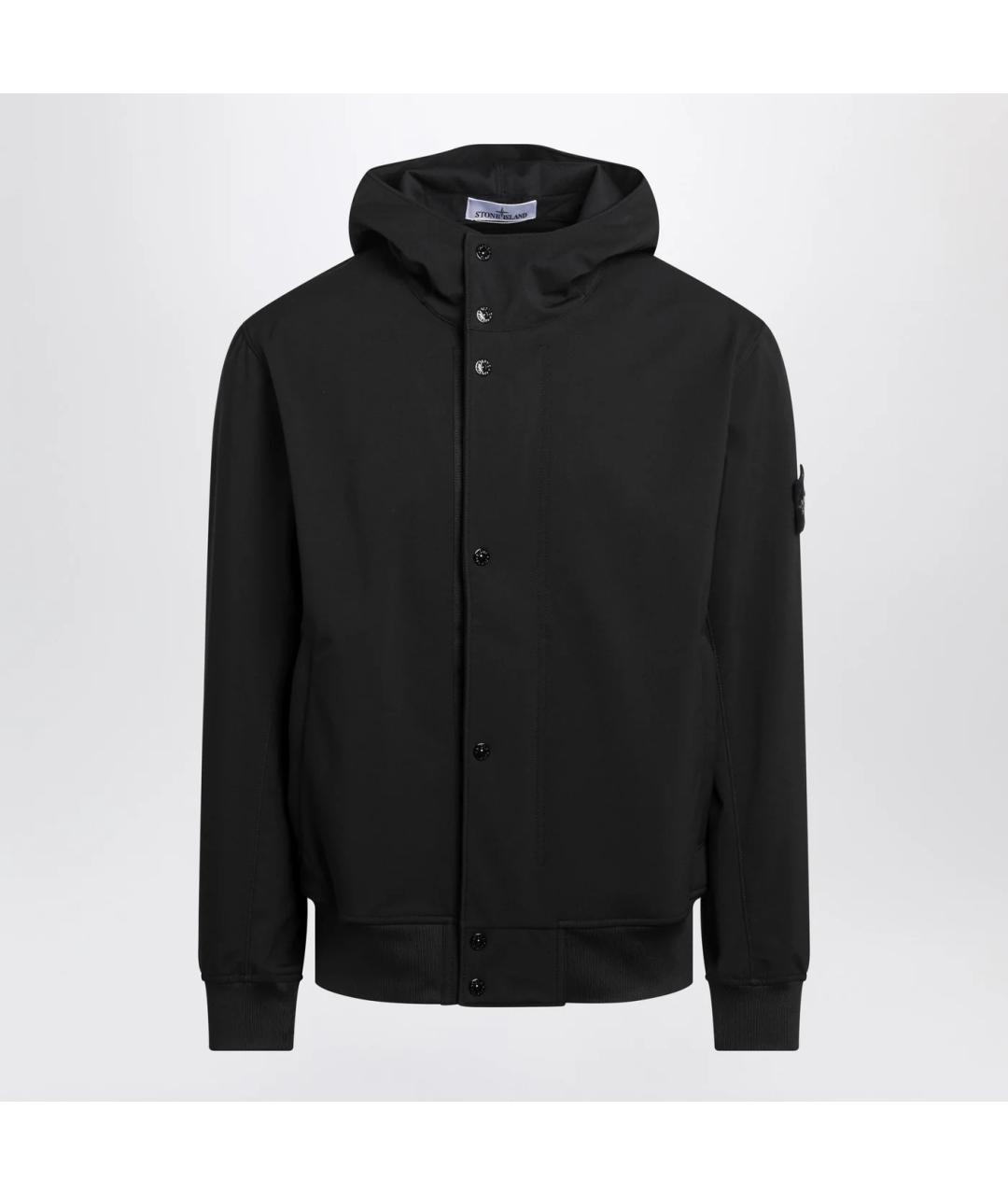 STONE ISLAND Черная полиэстеровая куртка, фото 3