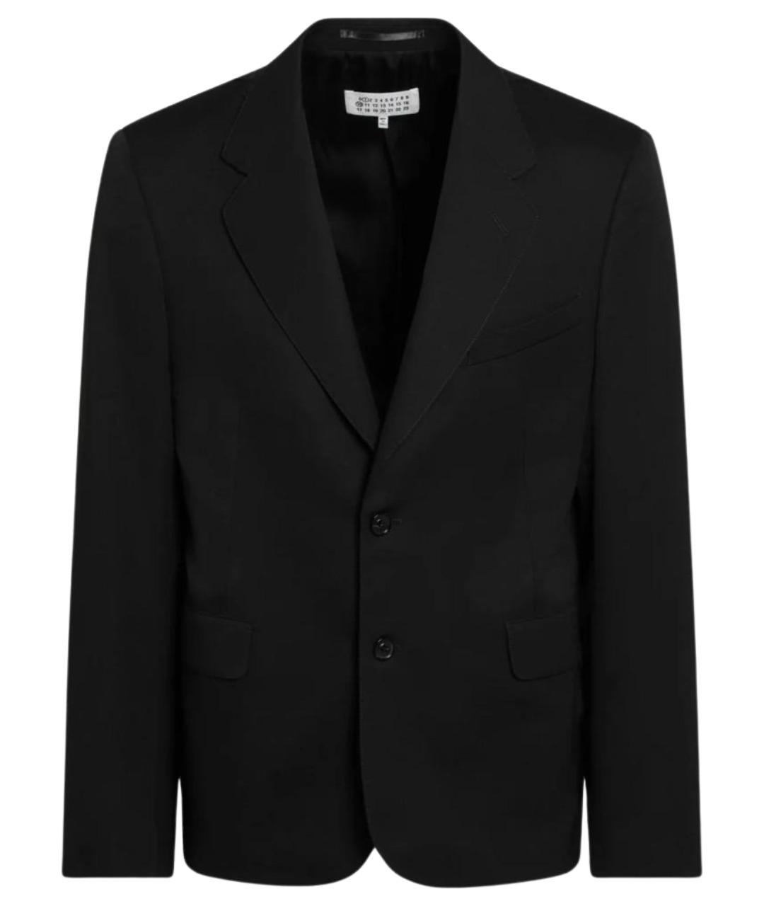 MAISON MARGIELA Черный шерстяной пиджак, фото 1