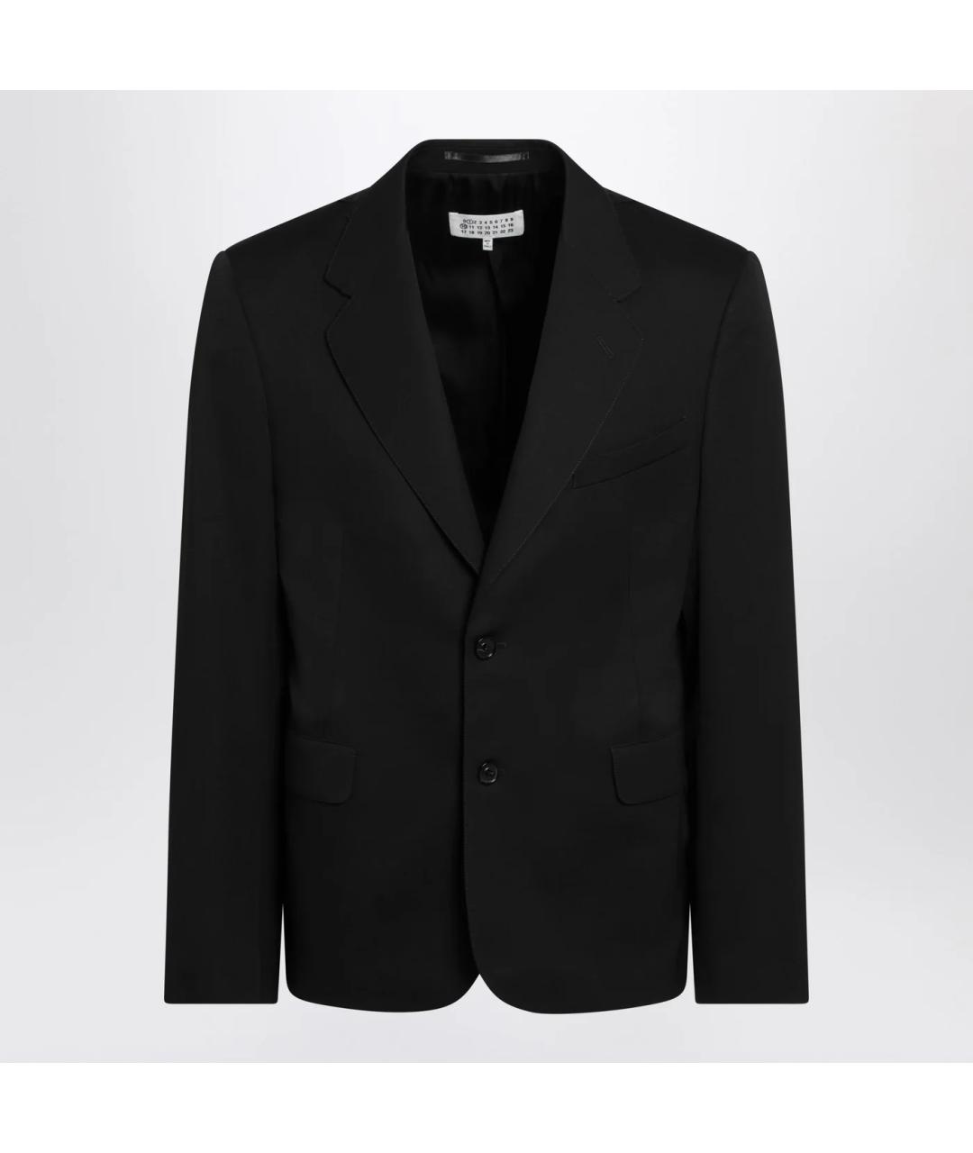 MAISON MARGIELA Черный шерстяной пиджак, фото 3