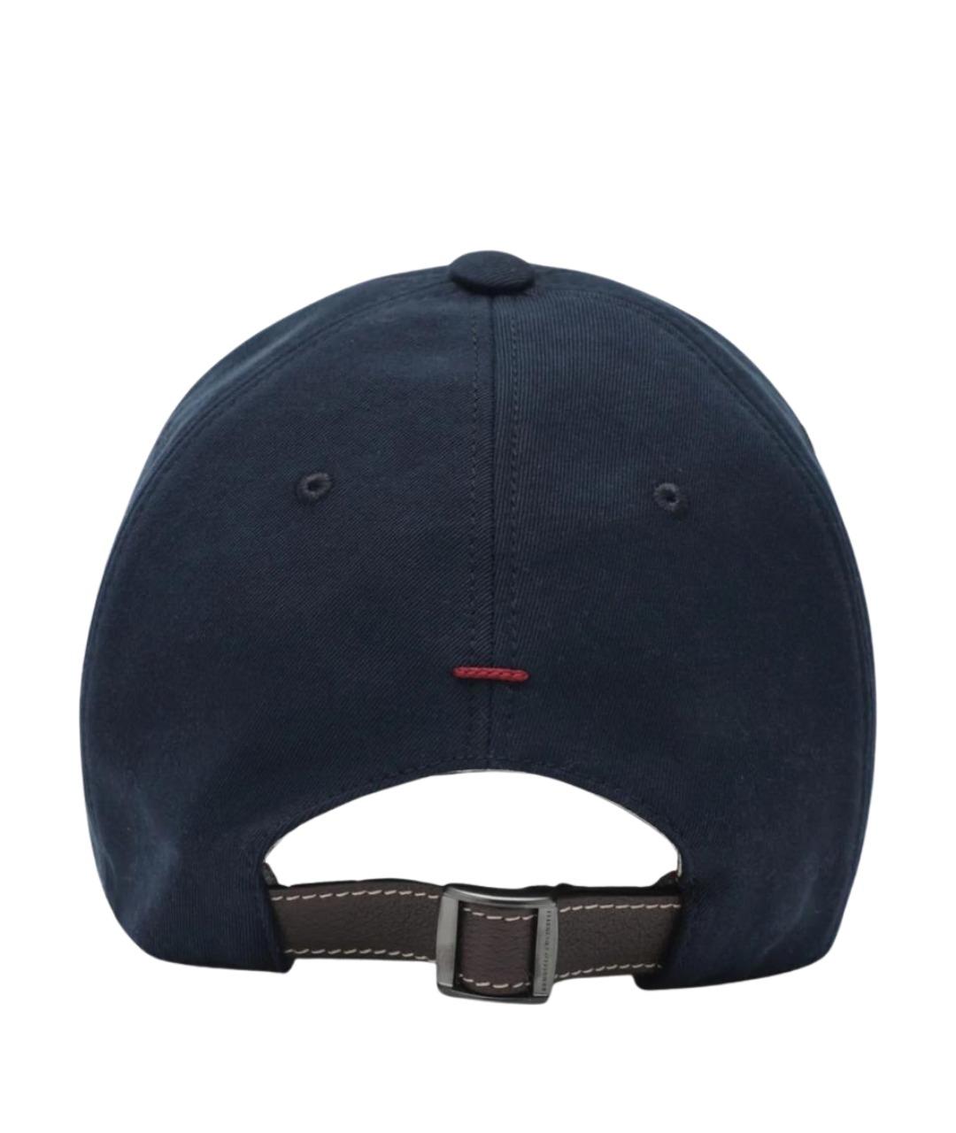 BRUNELLO CUCINELLI Синяя хлопковая кепка/бейсболка, фото 2