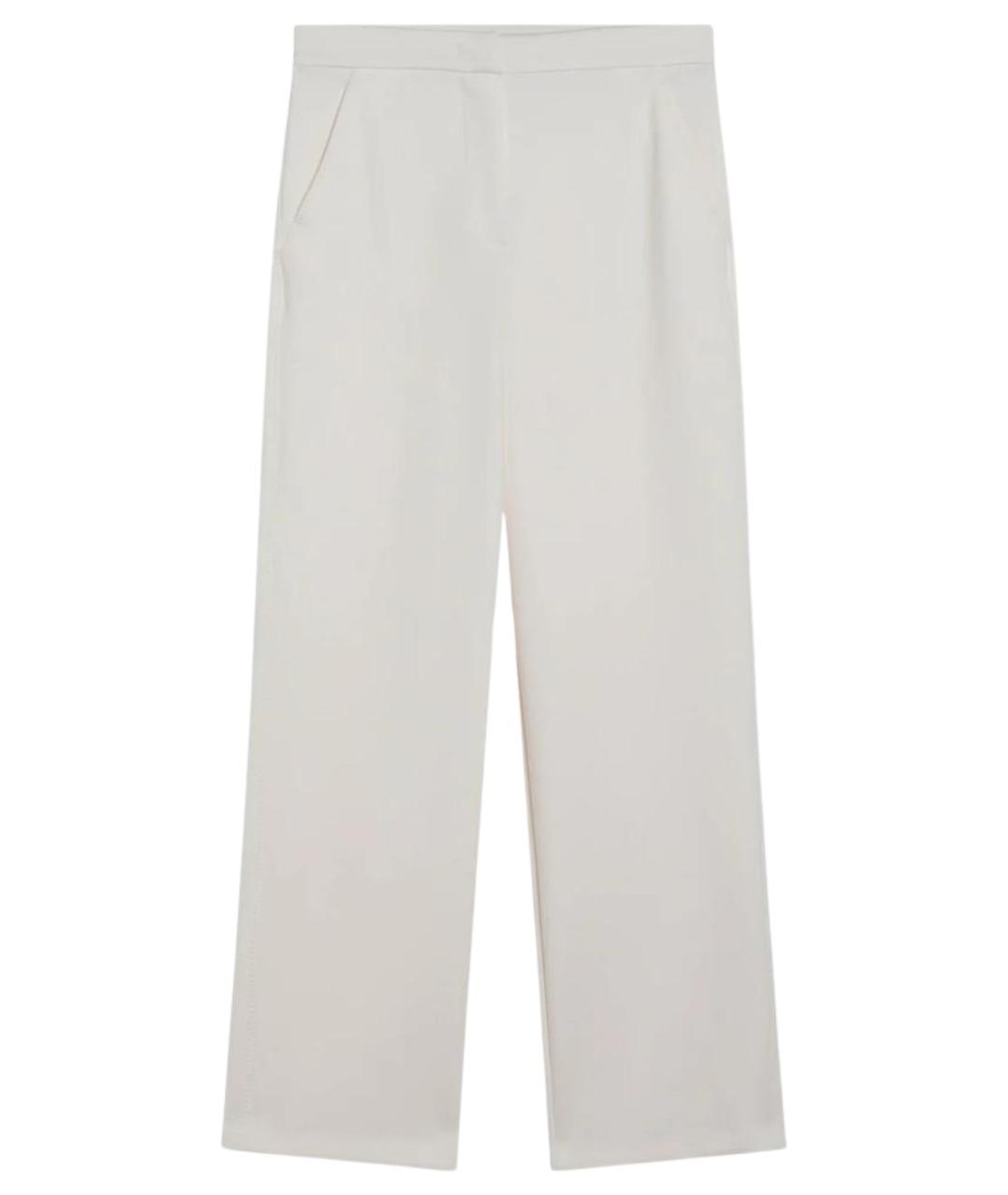 MAX MARA Бежевые хлопковые прямые брюки, фото 1