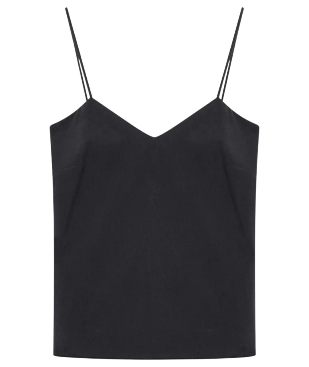 MAX MARA Синяя шелковая майка, фото 1