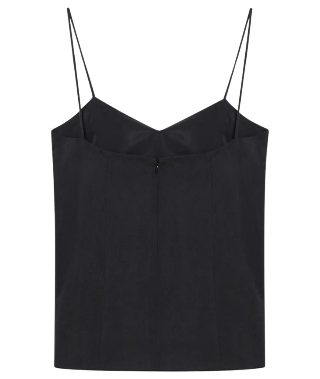 MAX MARA Синяя шелковая майка, фото 2