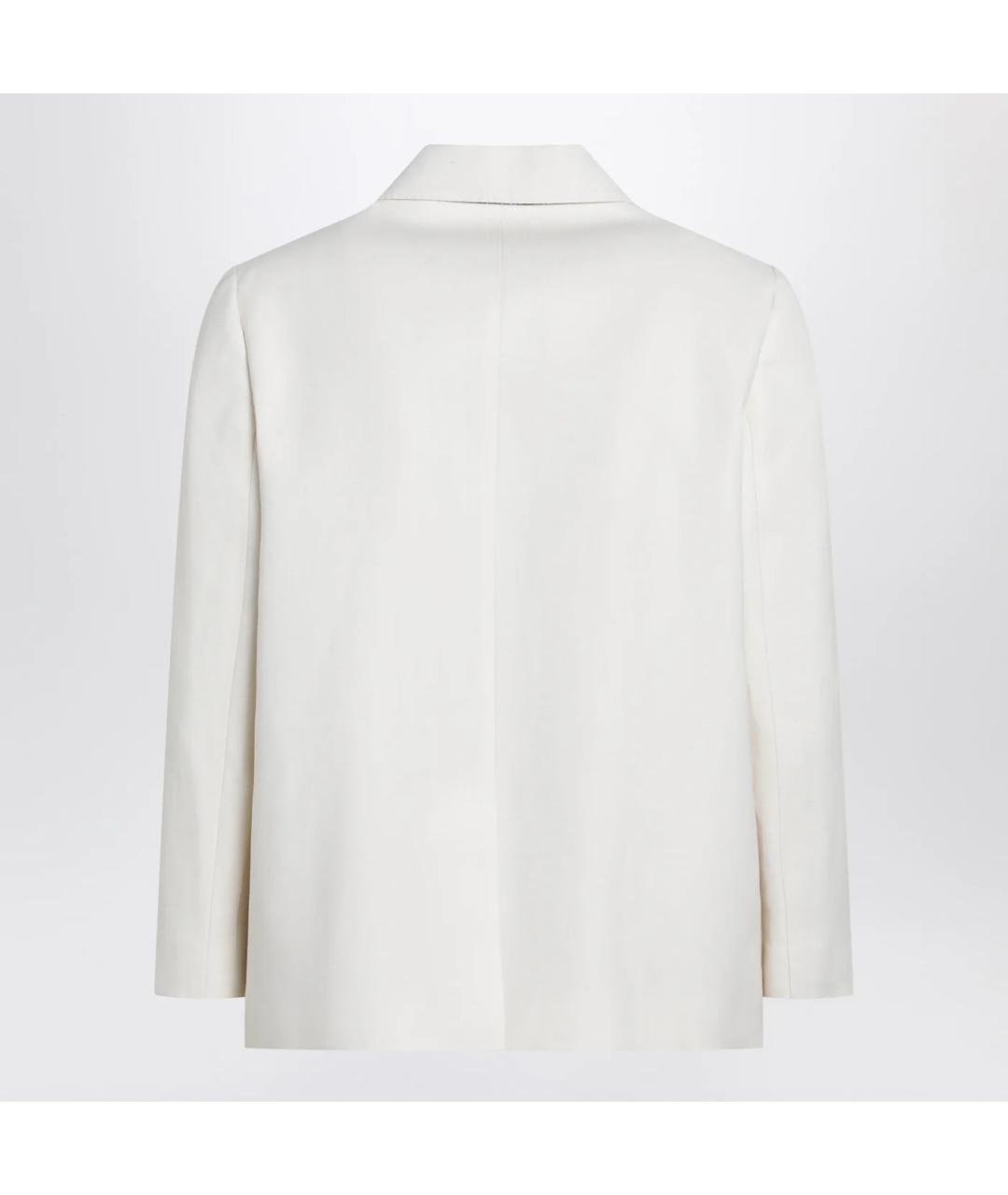 BRUNELLO CUCINELLI Белый вискозный жакет/пиджак, фото 2