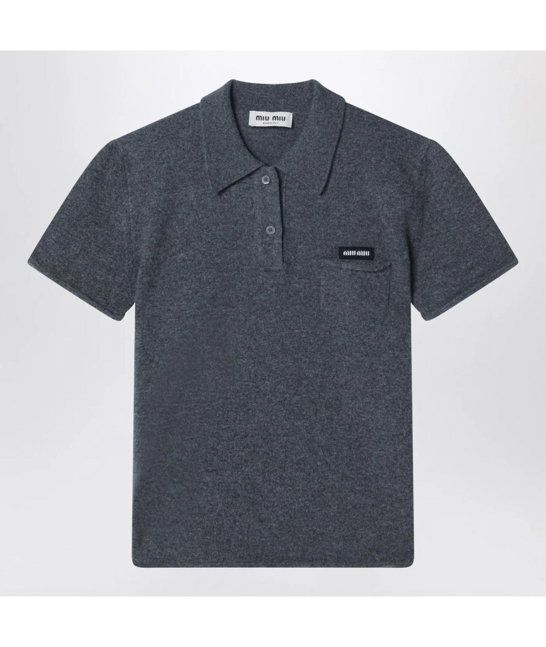 MIU MIU Серый кашемировый джемпер / свитер, фото 3