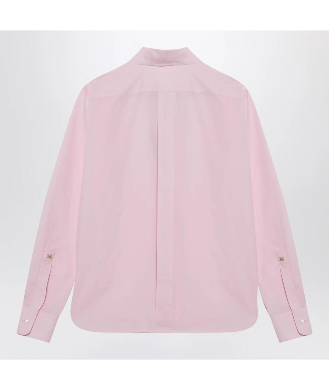 MAX MARA Розовая хлопковая рубашка, фото 2