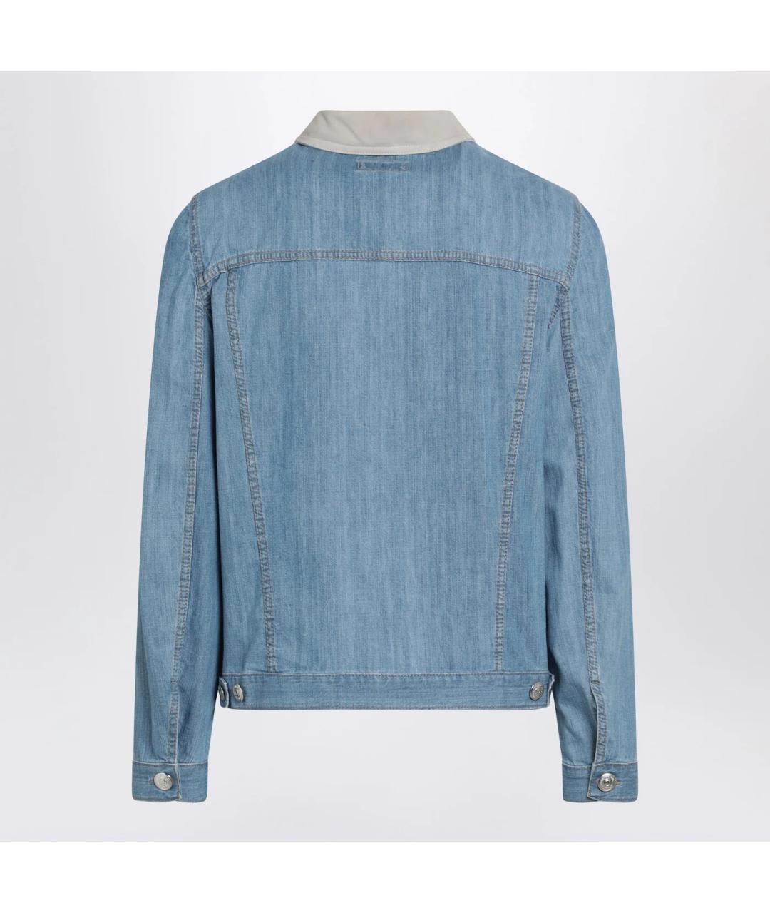 BRUNELLO CUCINELLI Голубая деним куртка, фото 2