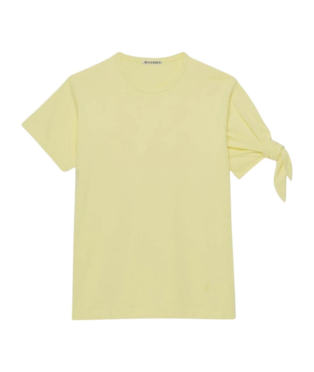 J.W.ANDERSON Желтая хлопковая футболка, фото 1