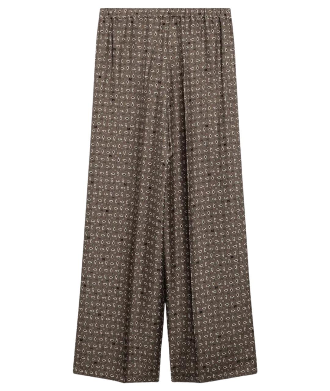 MAX MARA Мульти шелковые брюки широкие, фото 2