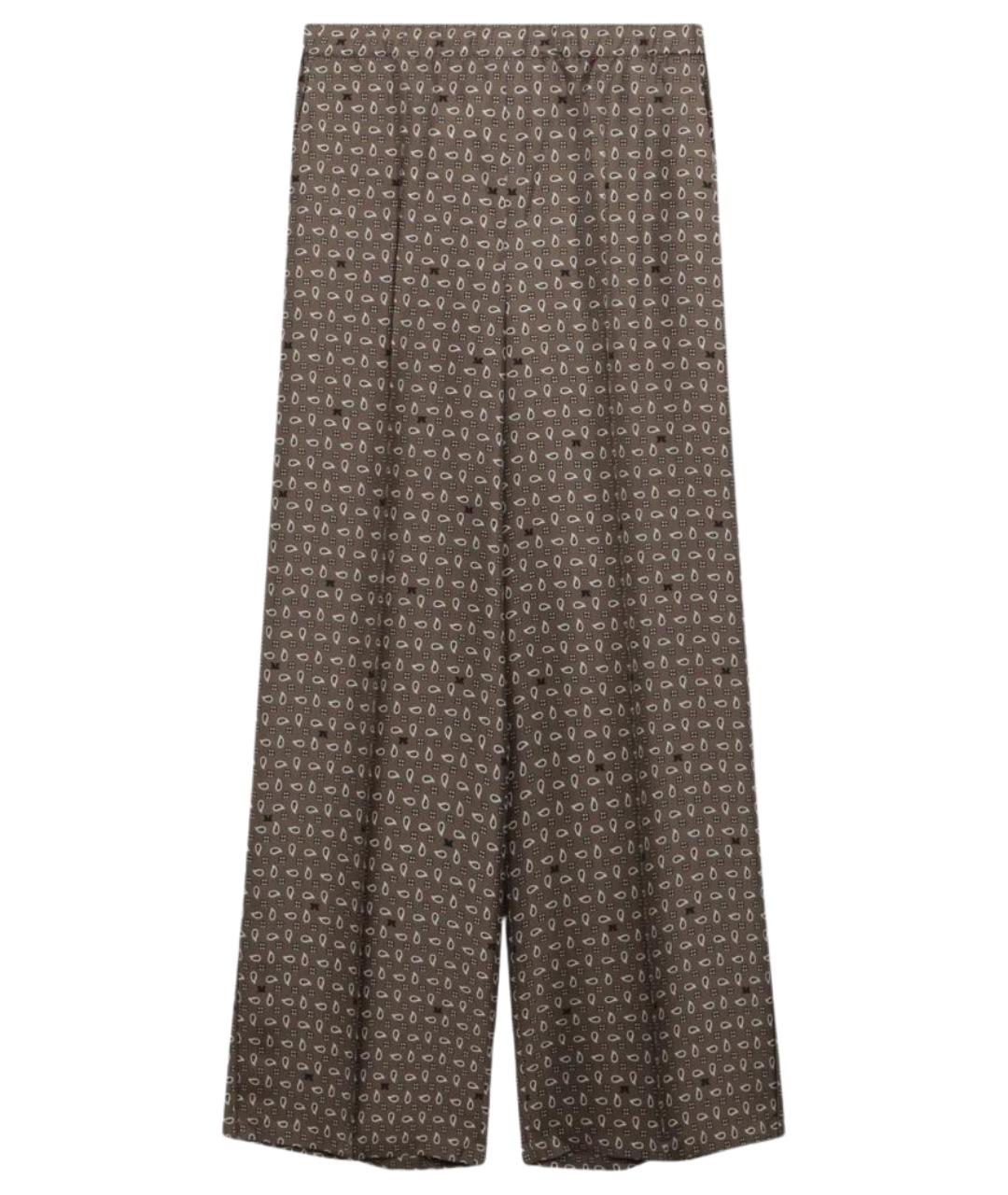 MAX MARA Мульти шелковые брюки широкие, фото 1