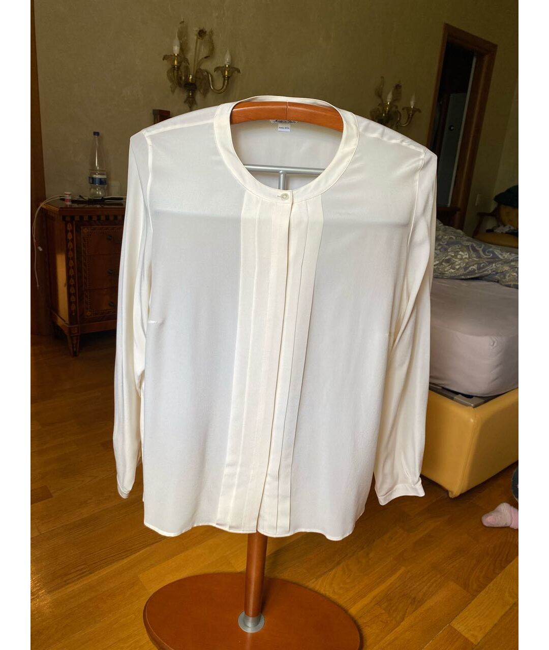 MARINA RINALDI Белая шелковая рубашка, фото 6
