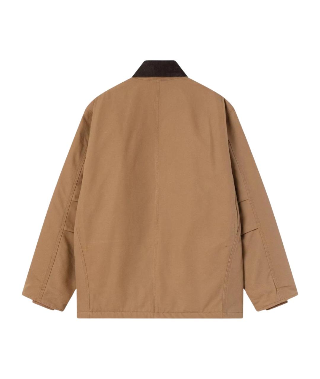 CARHARTT WIP Бежевая хлопковая куртка, фото 2