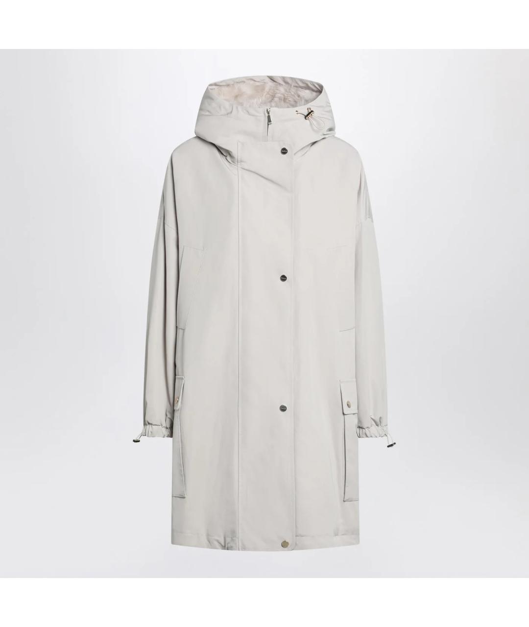 MAX MARA STUDIO Бежевая хлопковая парка, фото 3