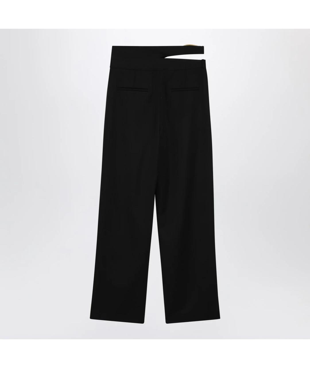 CHLOE Черные шерстяные прямые брюки, фото 2